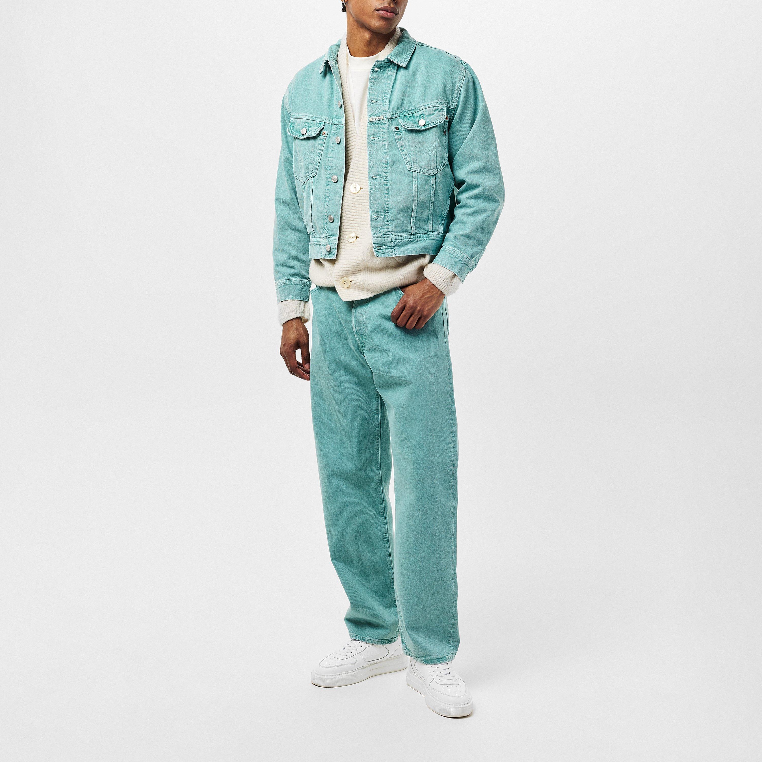 Groen Poeder - Replay - Men's Denim Jacket - 6