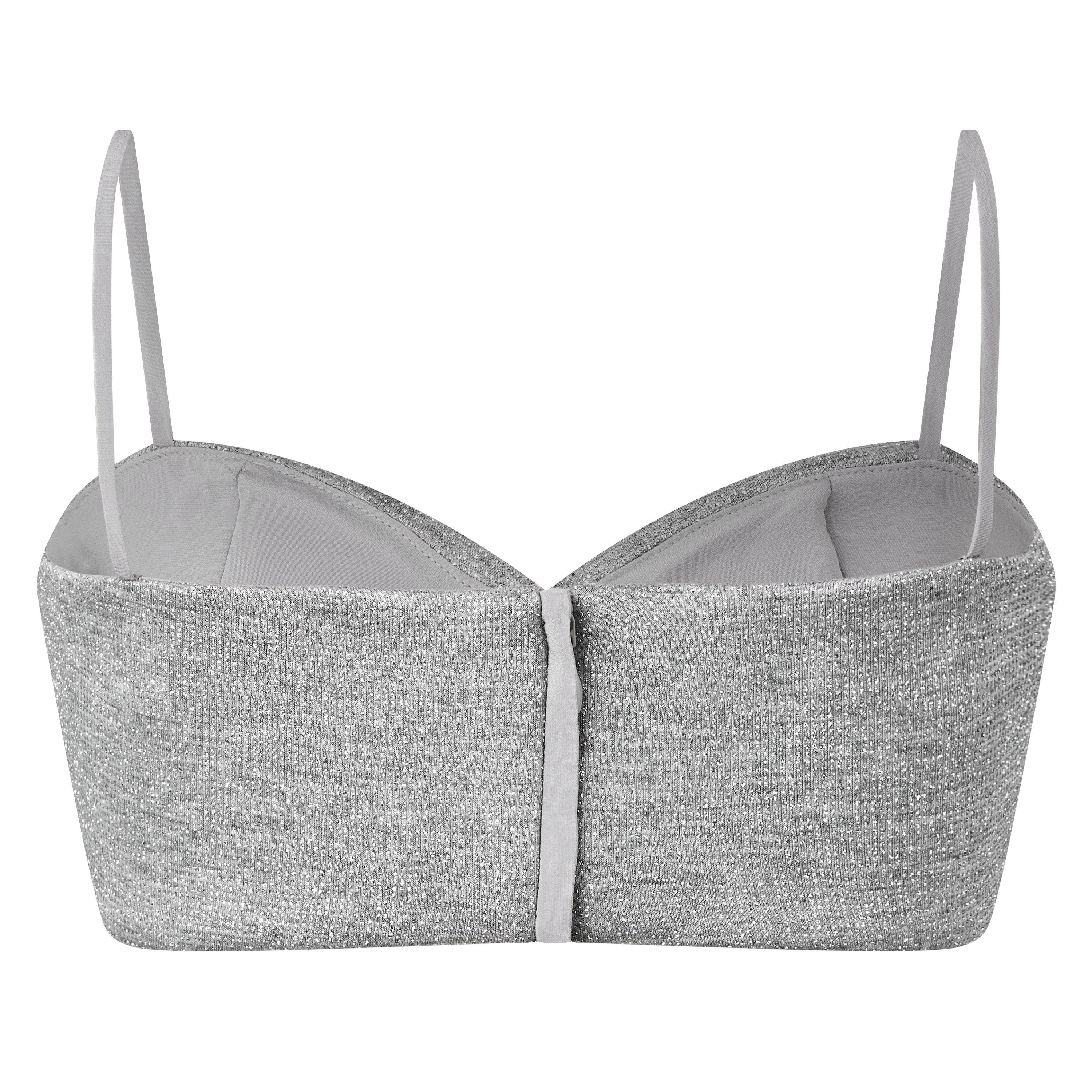 Silver - Off White - Women's Bandeau Top - 2