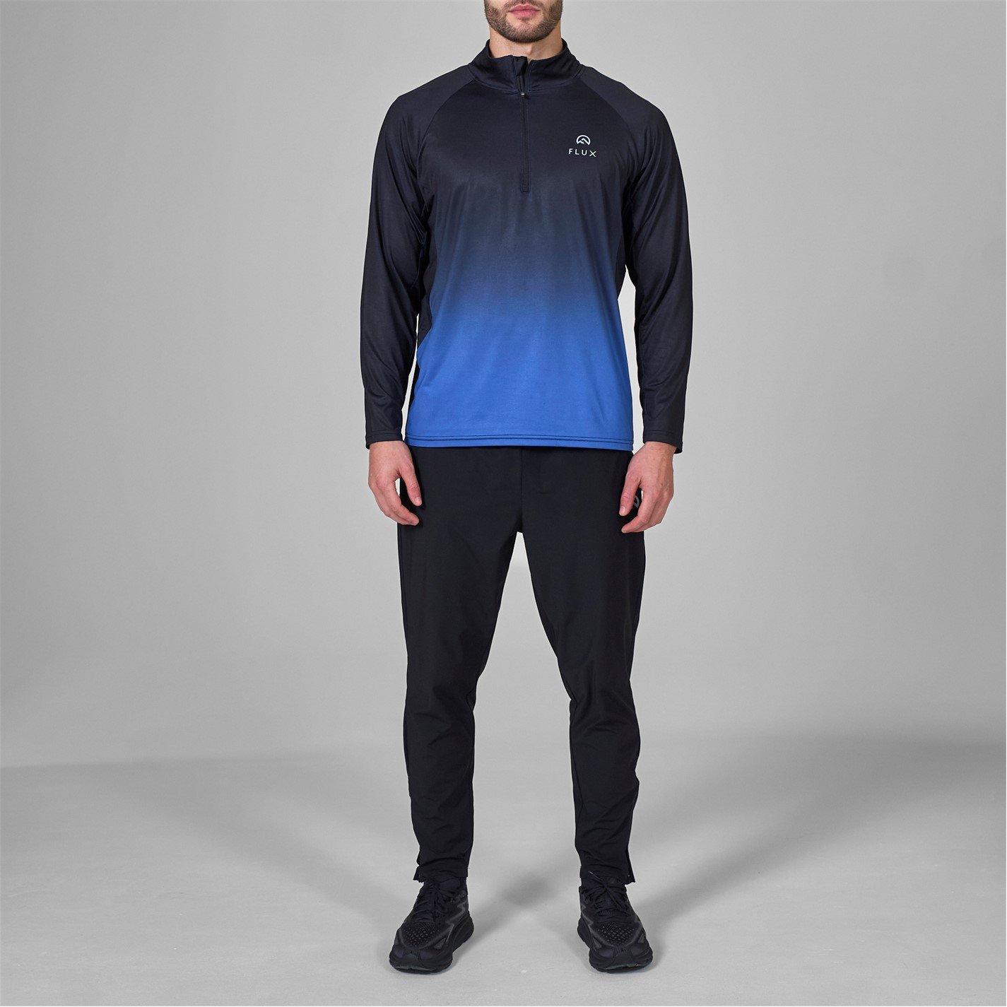 Zwart/Kobalt - Flux Active - Gradient quarter Zip Mens - 6