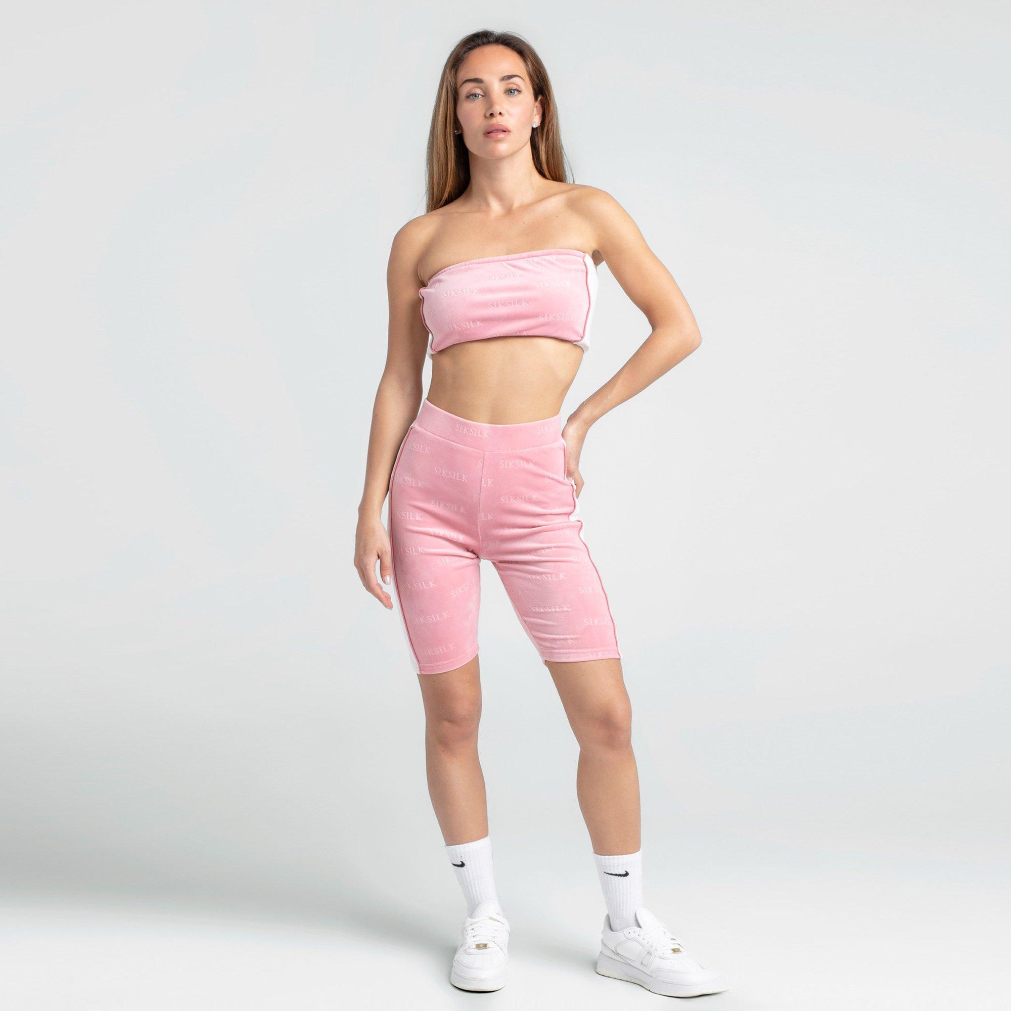 Lyserød - SikSilk - Bandeau Top - 2