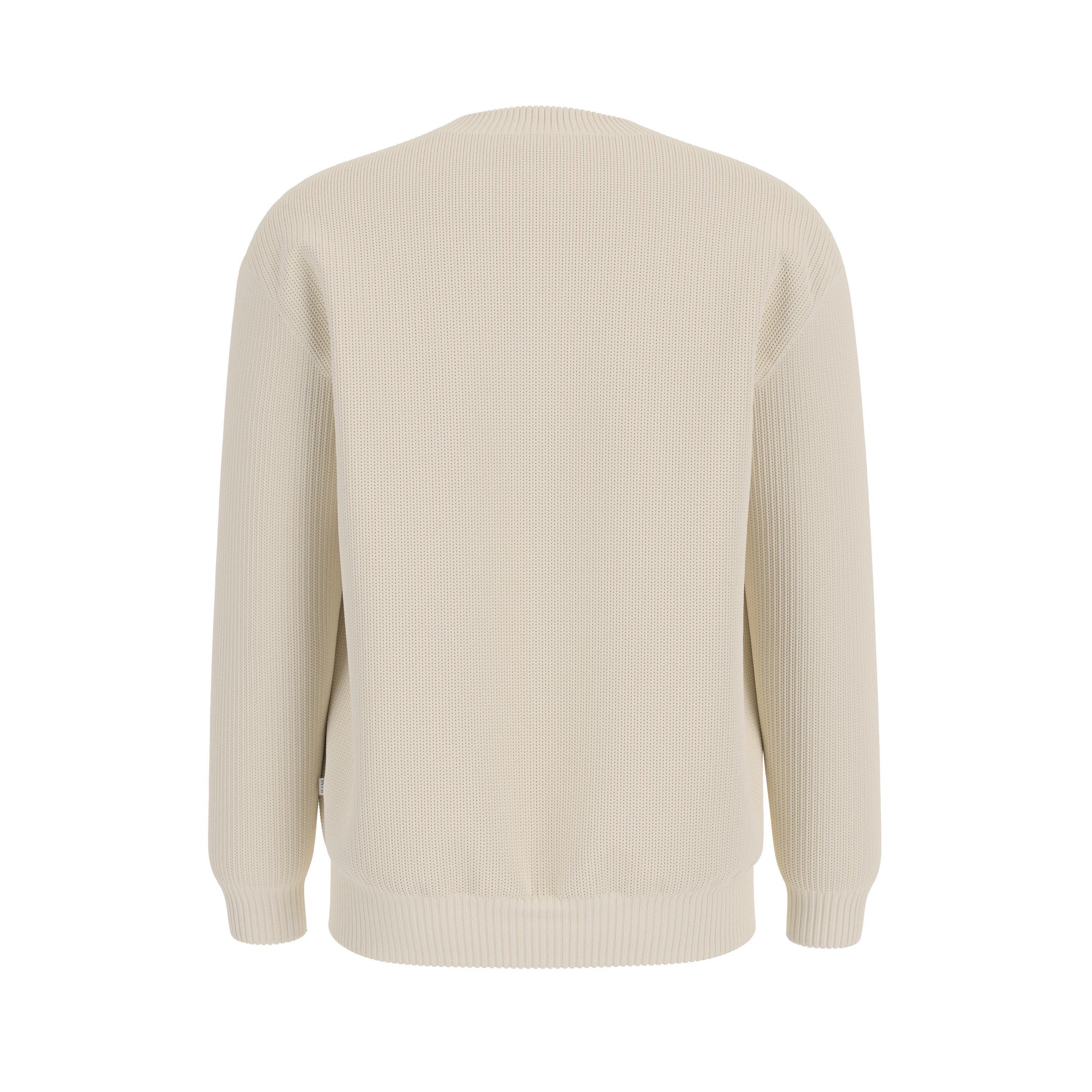 Warm White G293 - Guess - Men's Logo Long Sleeve Crew Neck Jumper - 2