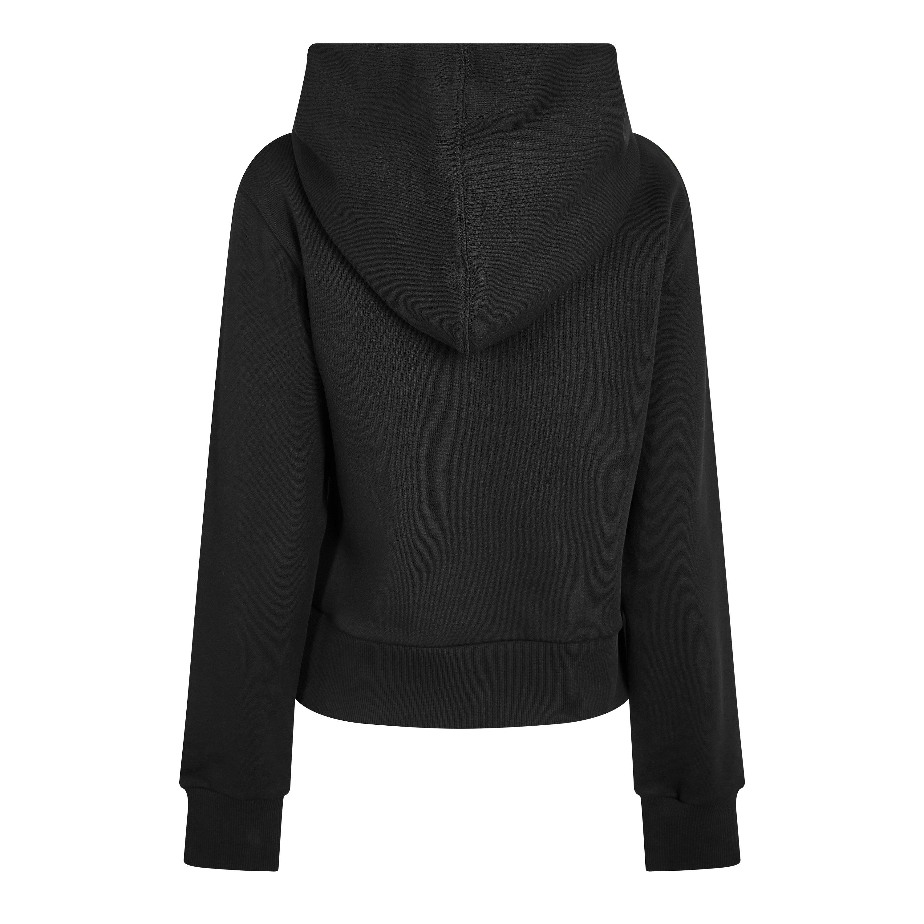 Blk/Pink - Palm Angels - Women's Over the Head Cropped Hoodie - 2