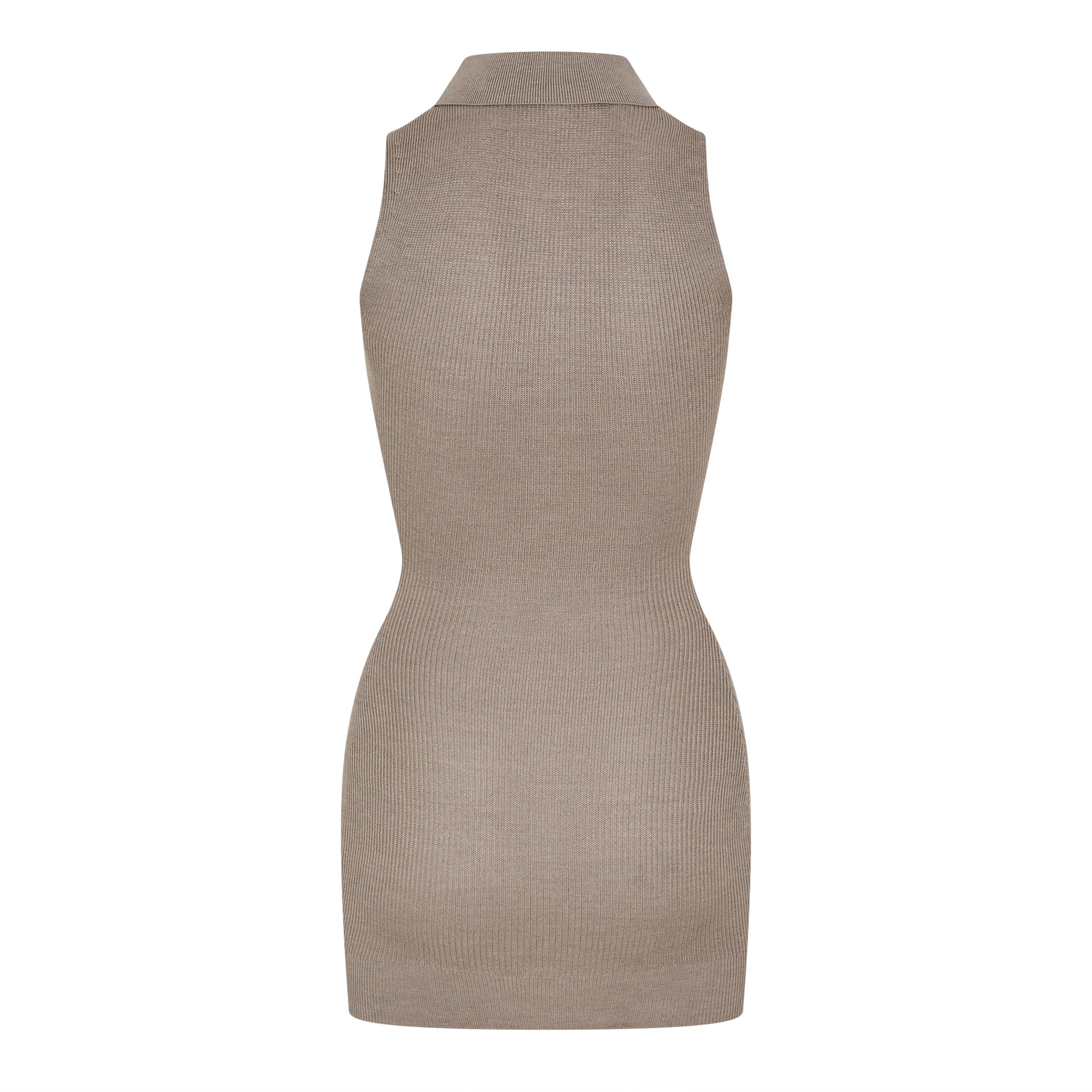 Taupe - Aya Muse - Women's Aku Mini Dress - 6