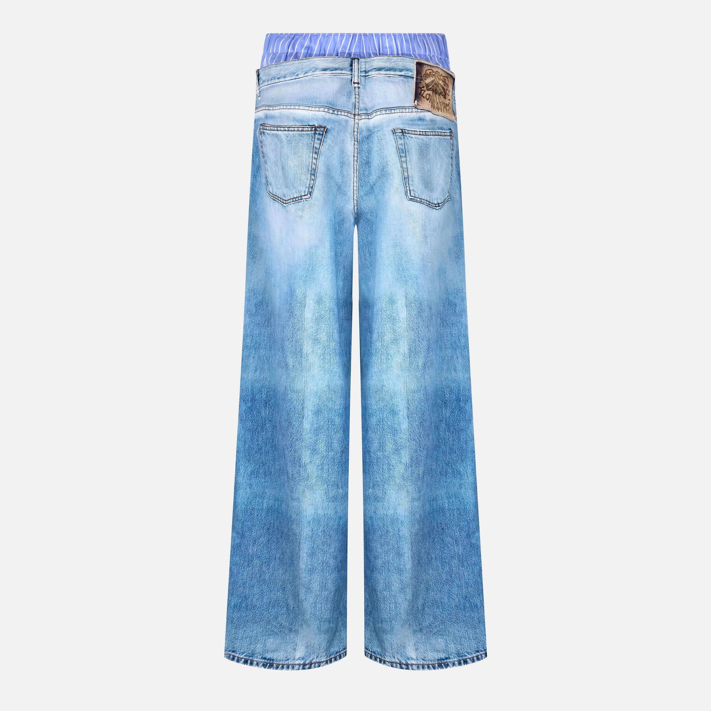 Light Blue - Acne Studios - Women's Wide Leg Jeans - 2