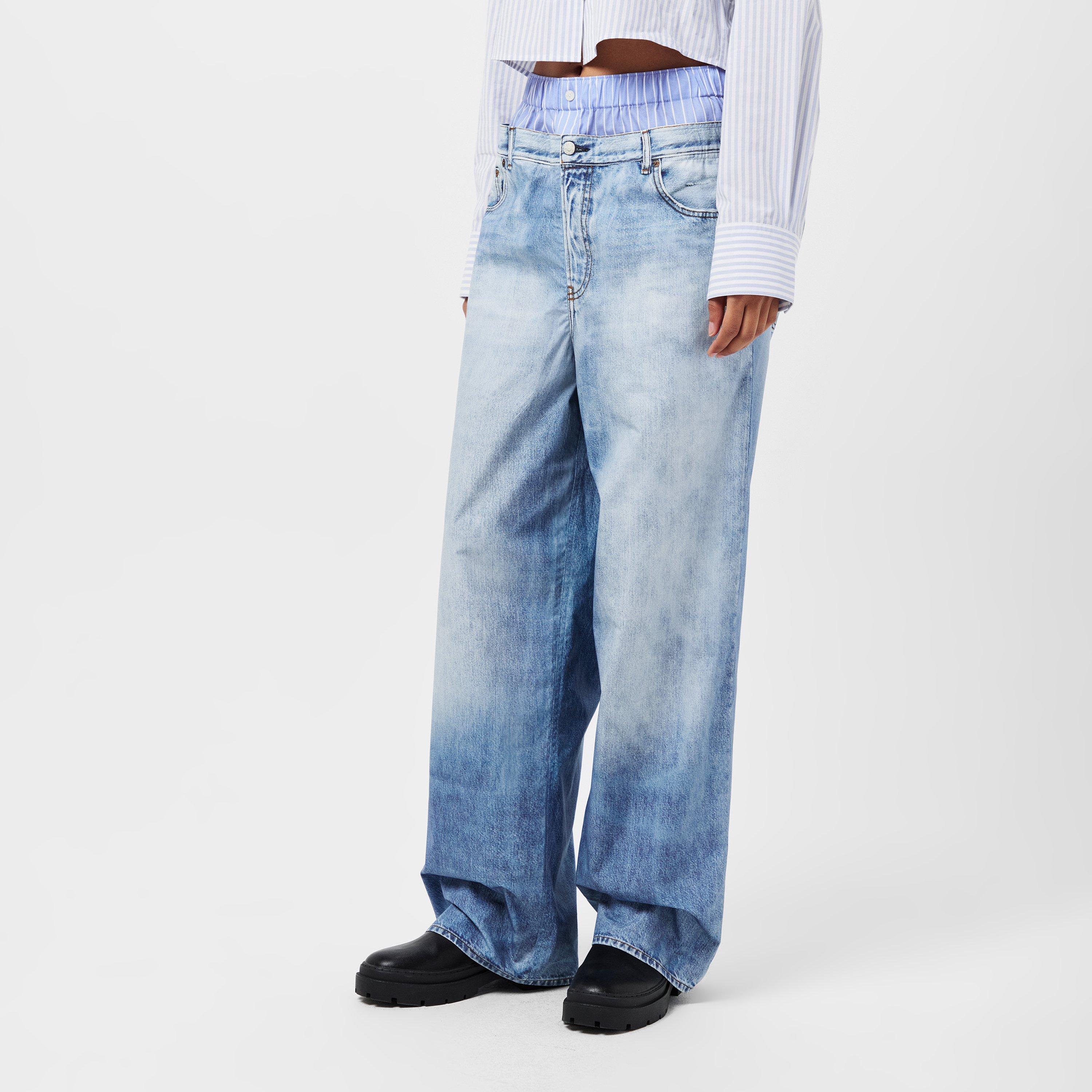 Light Blue - Acne Studios - Women's Wide Leg Jeans - 3