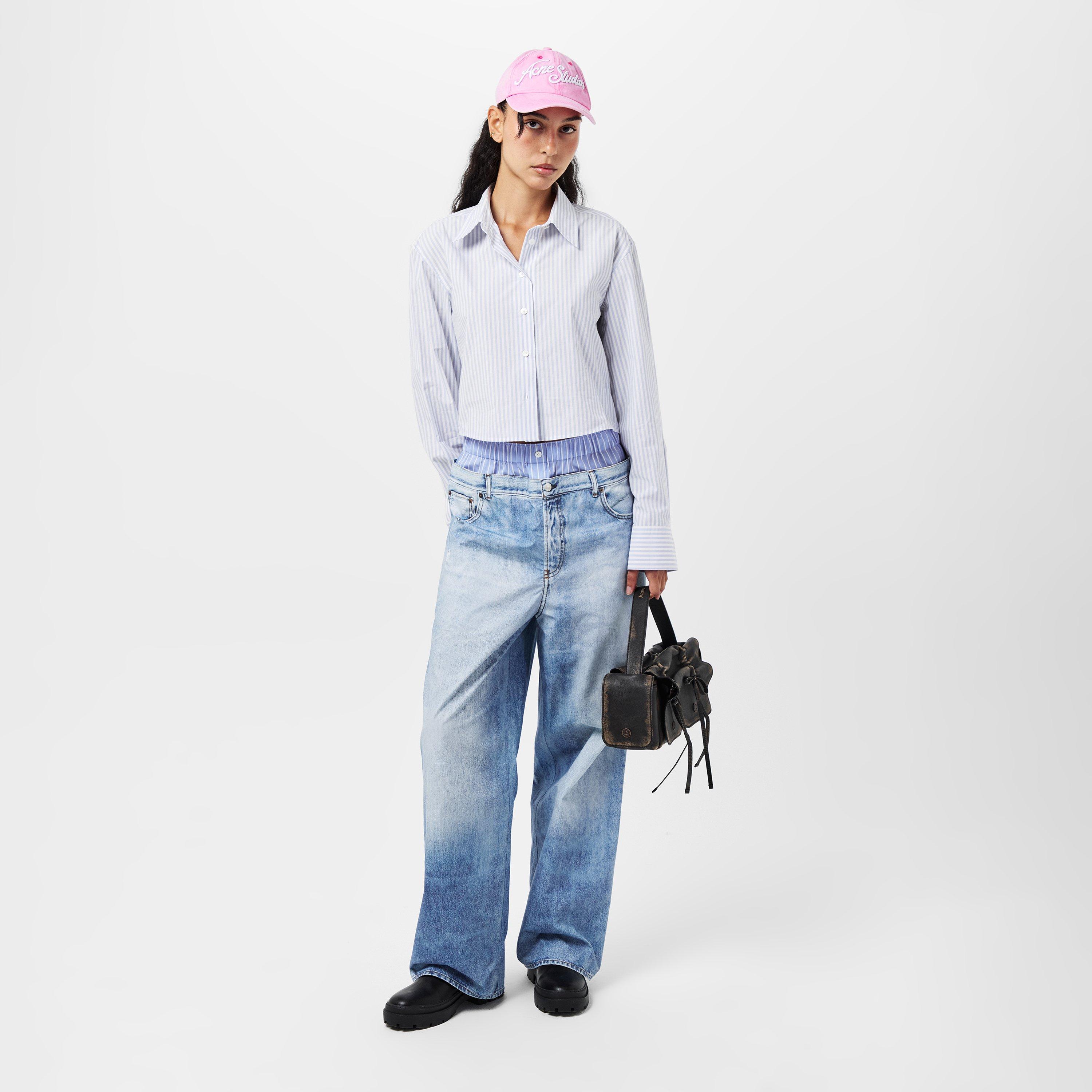 Light Blue - Acne Studios - Women's Wide Leg Jeans - 6