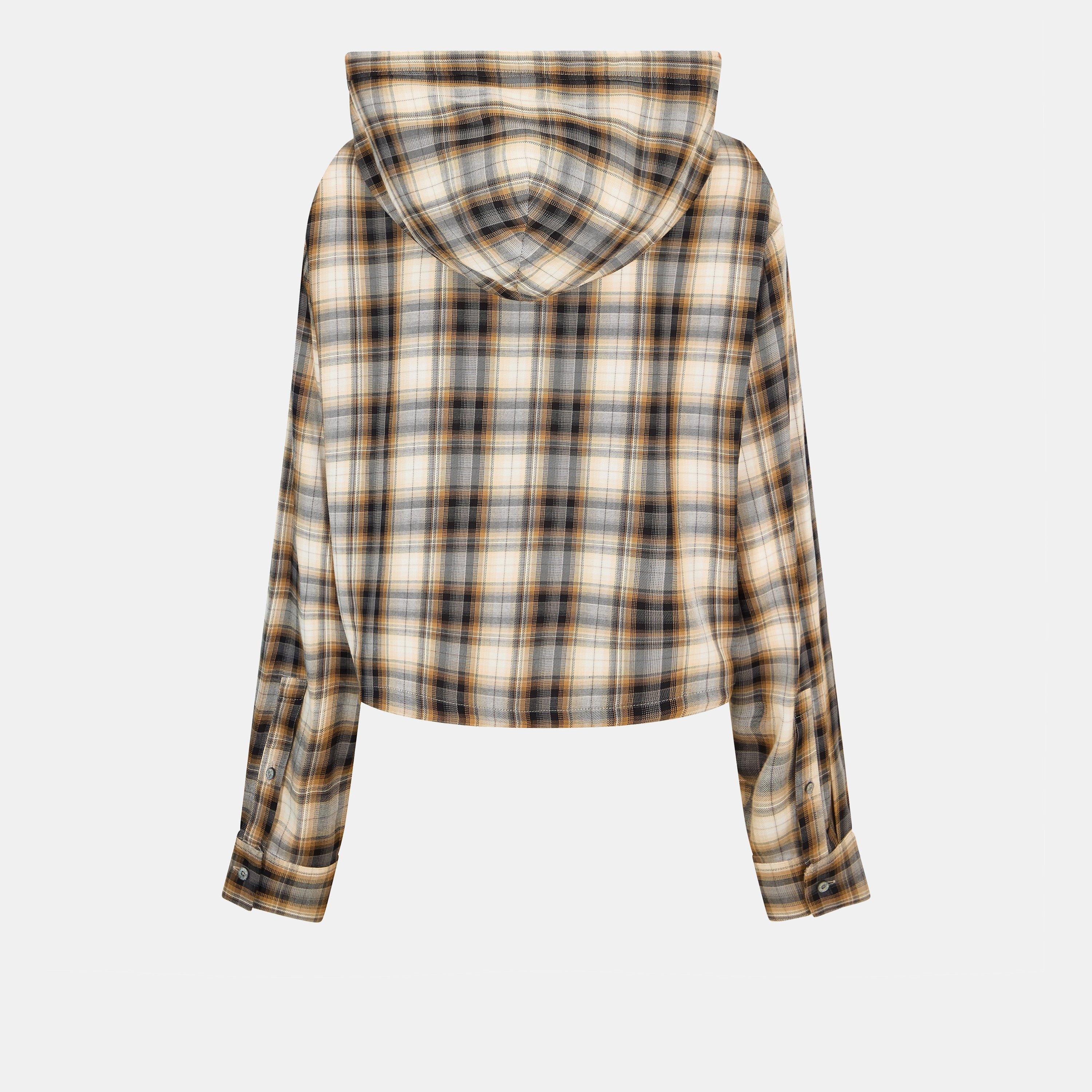 Beige/Black - Acne Studios - Women's Long-Sleeve Patterned Shirt - 2