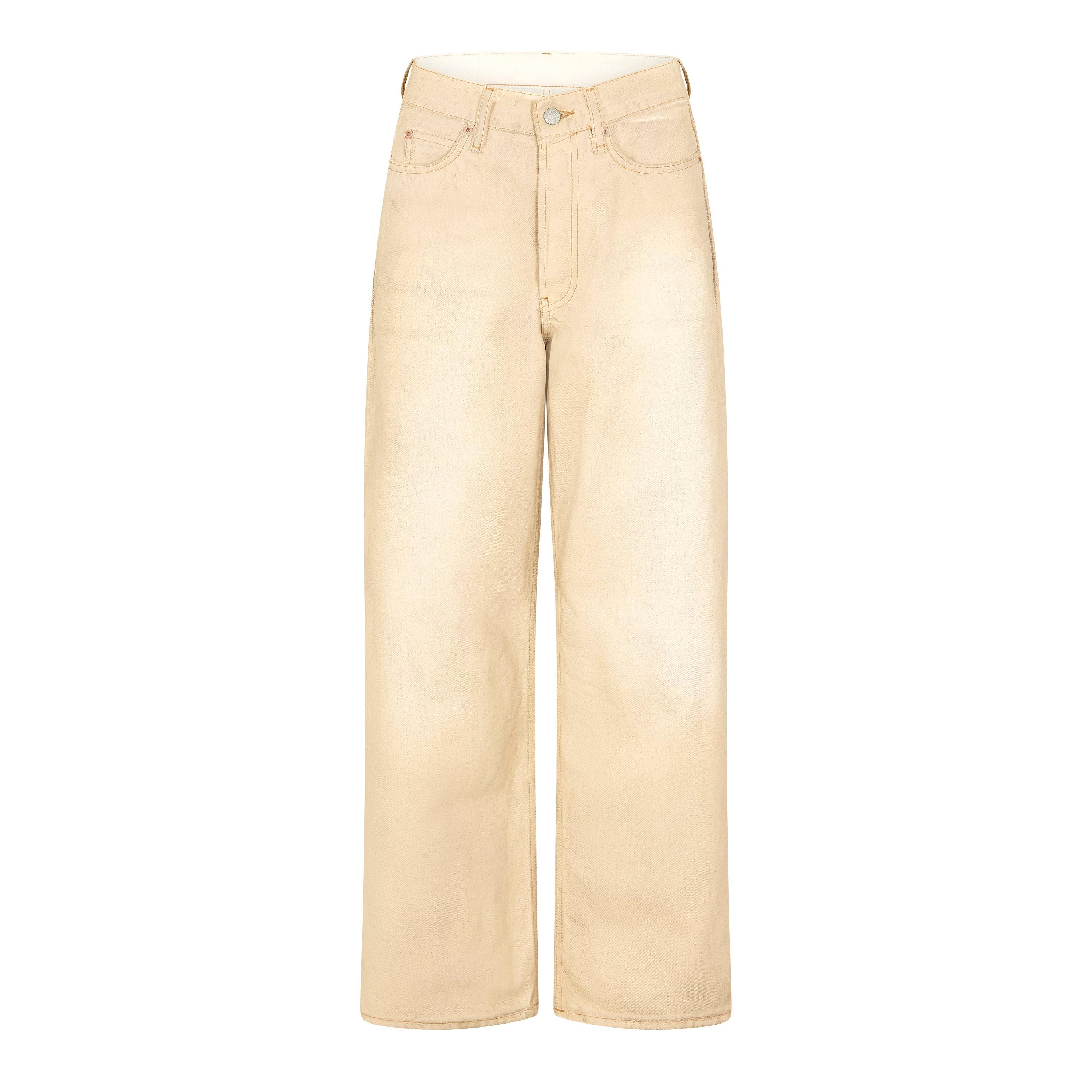 Acne Studios Women's Pocket Wide Leg Jeans - Sand - MEDIUM
