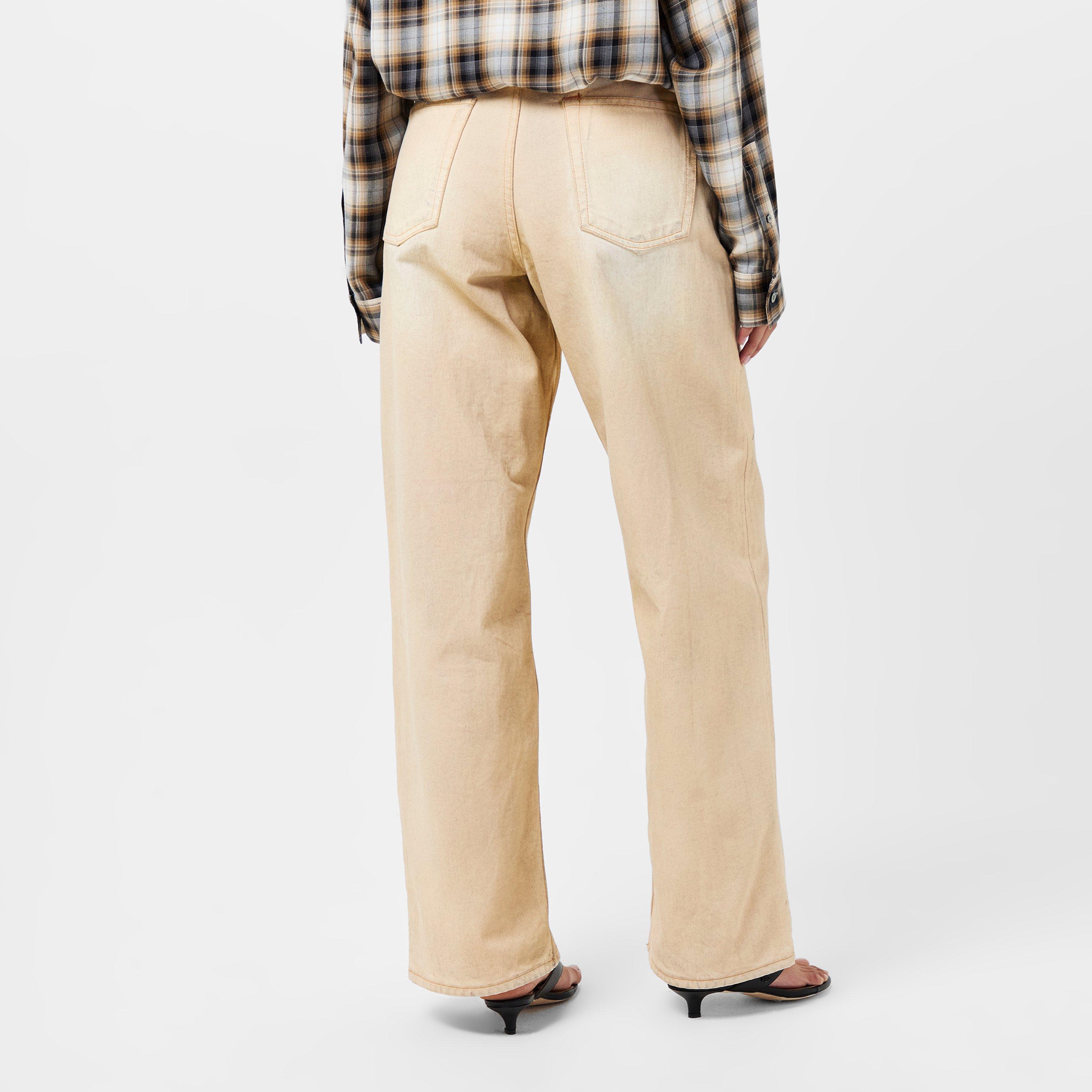 Sand - Acne Studios - Women's Pocket Wide Leg Jeans - 4