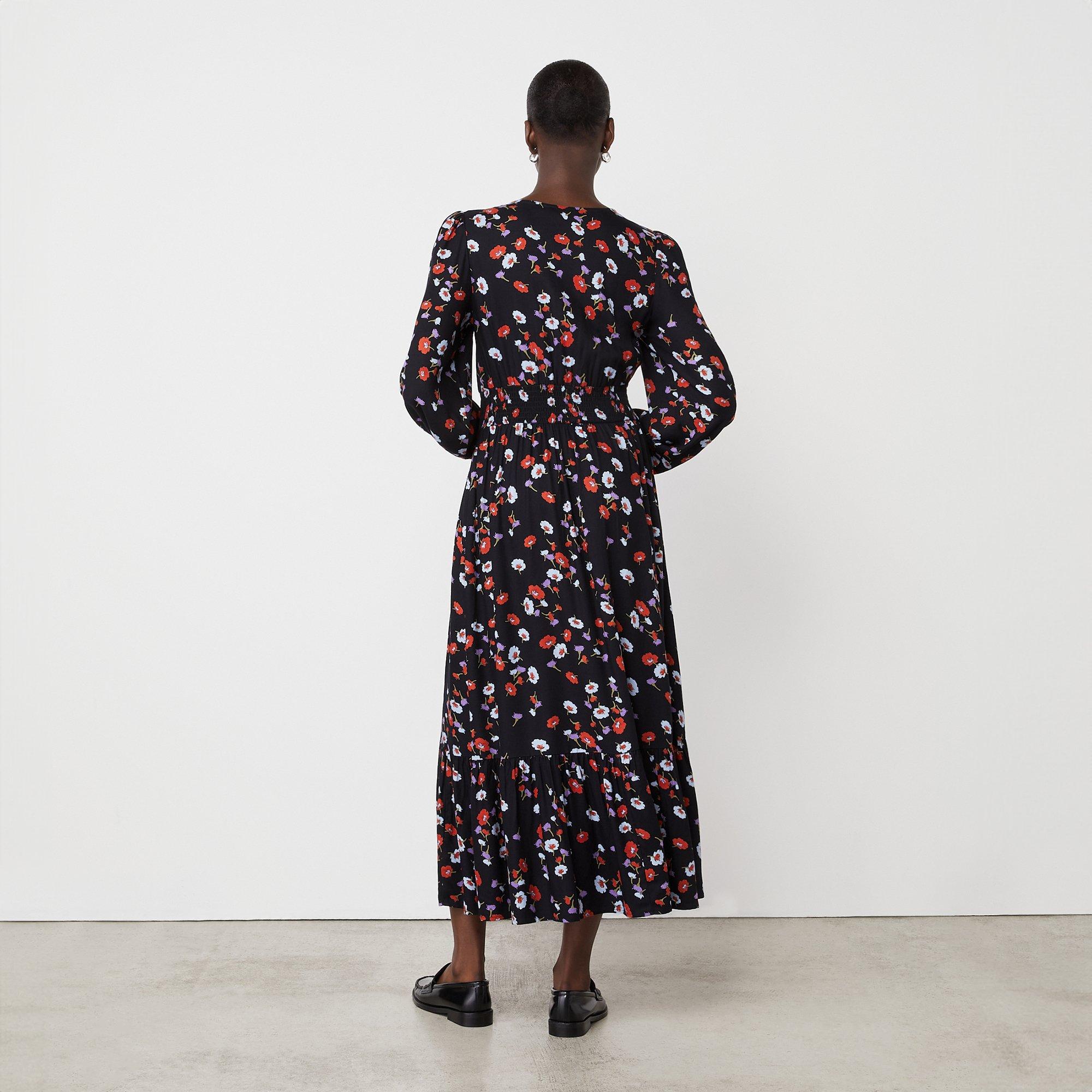 Black Floral - Finery - Women's Erina Smock Dress - 4