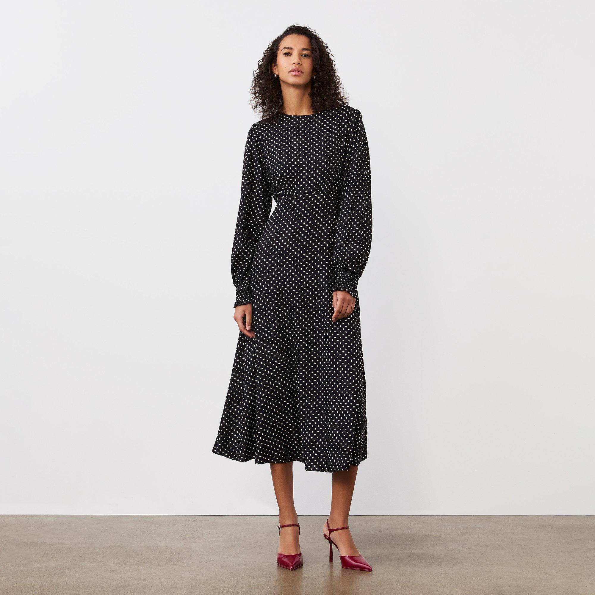Finery Women's Kimmy Smock Dress - Black - 8 (XS)