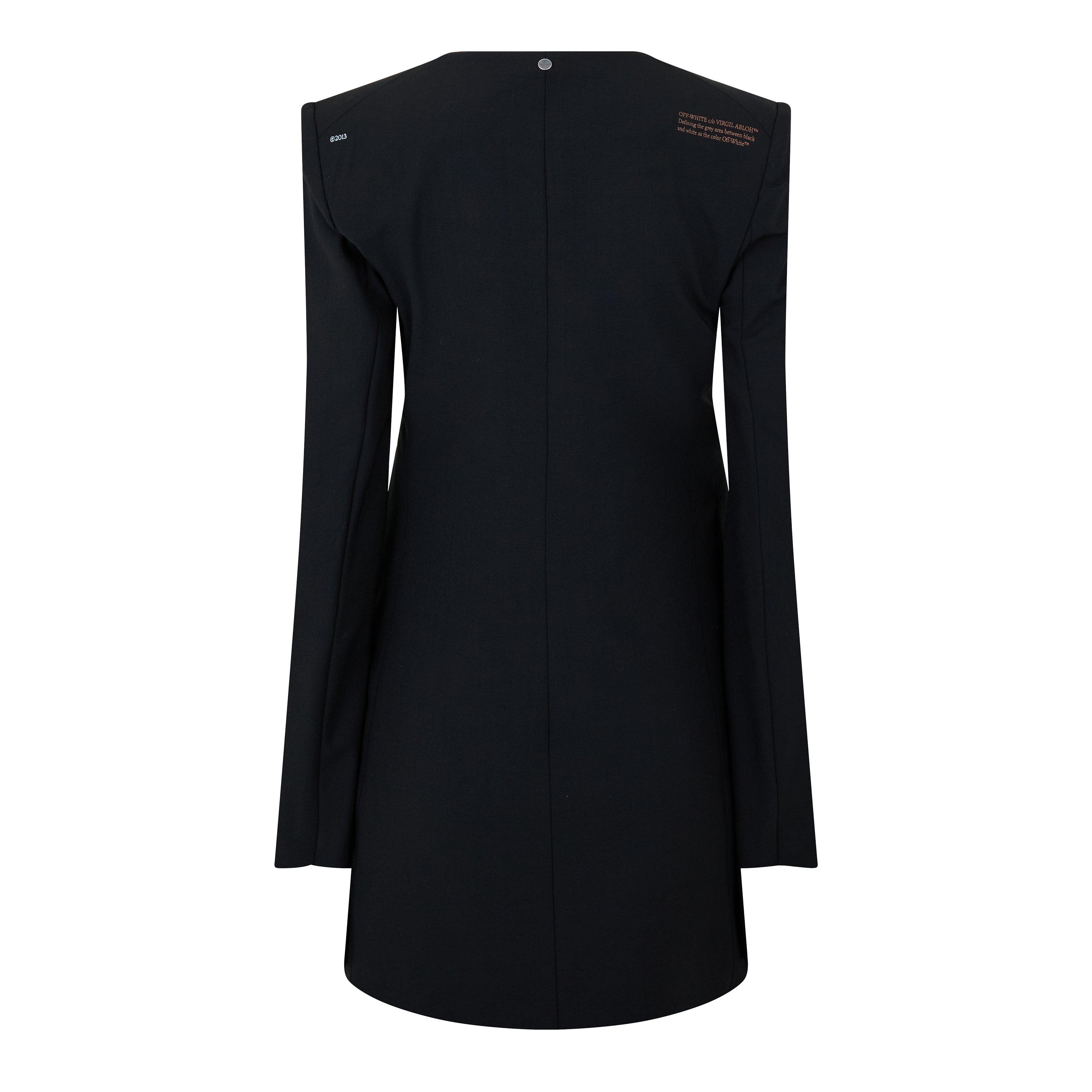 Schwarz - Off White - Women's Blazer Dress - 2