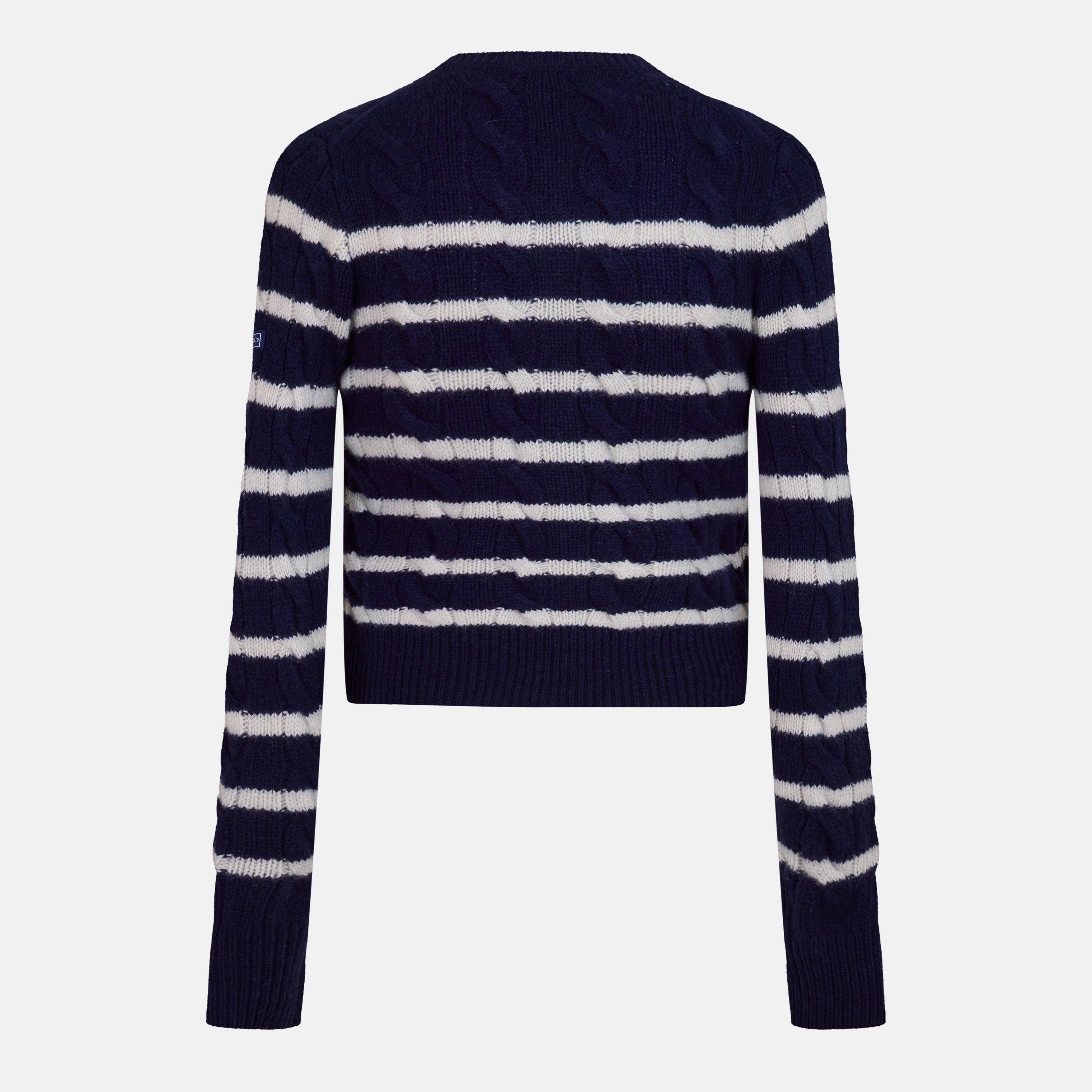 Navy/Cream - Ralph Lauren - Women's Cardigan - 2