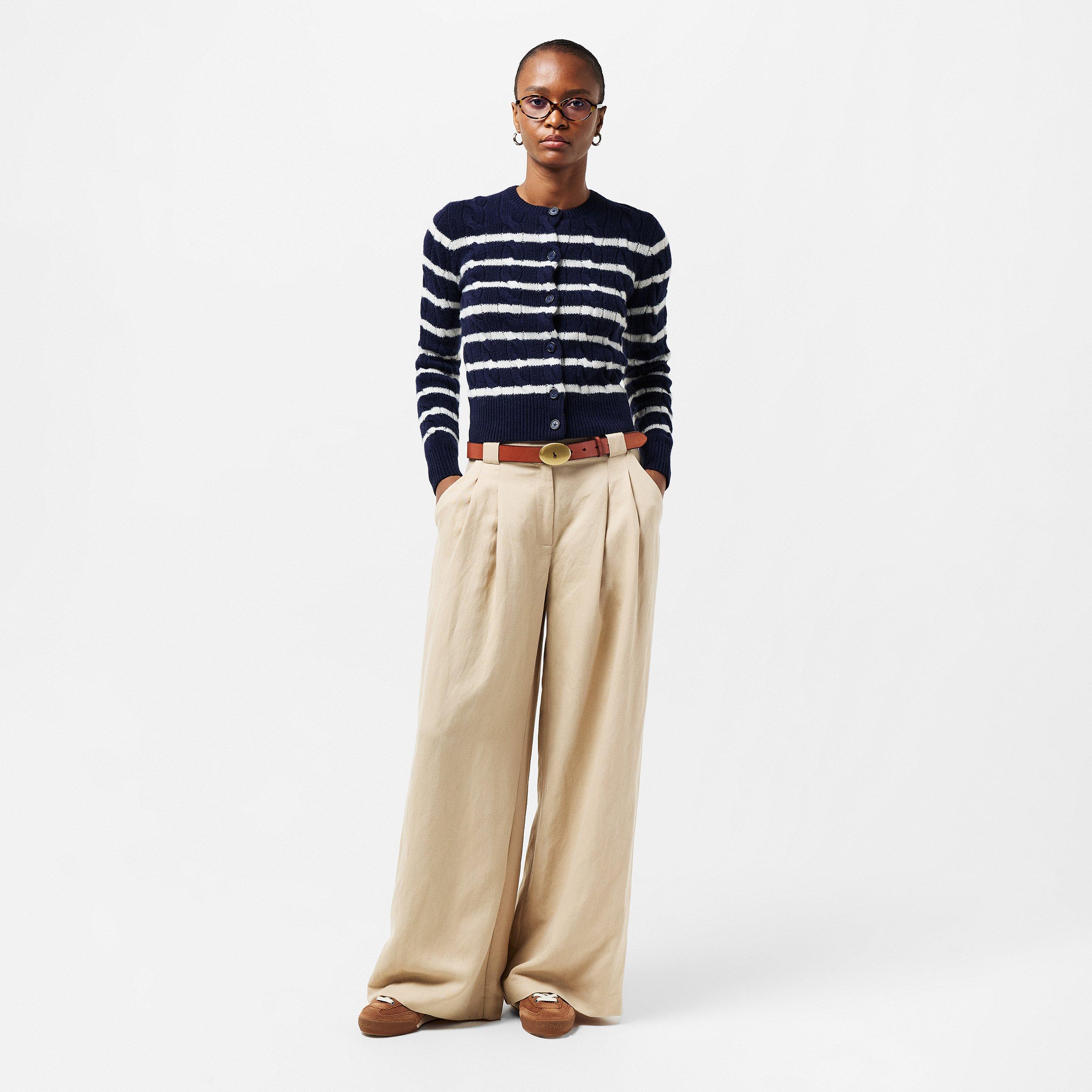 Navy/Cream - Ralph Lauren - Women's Cardigan - 6