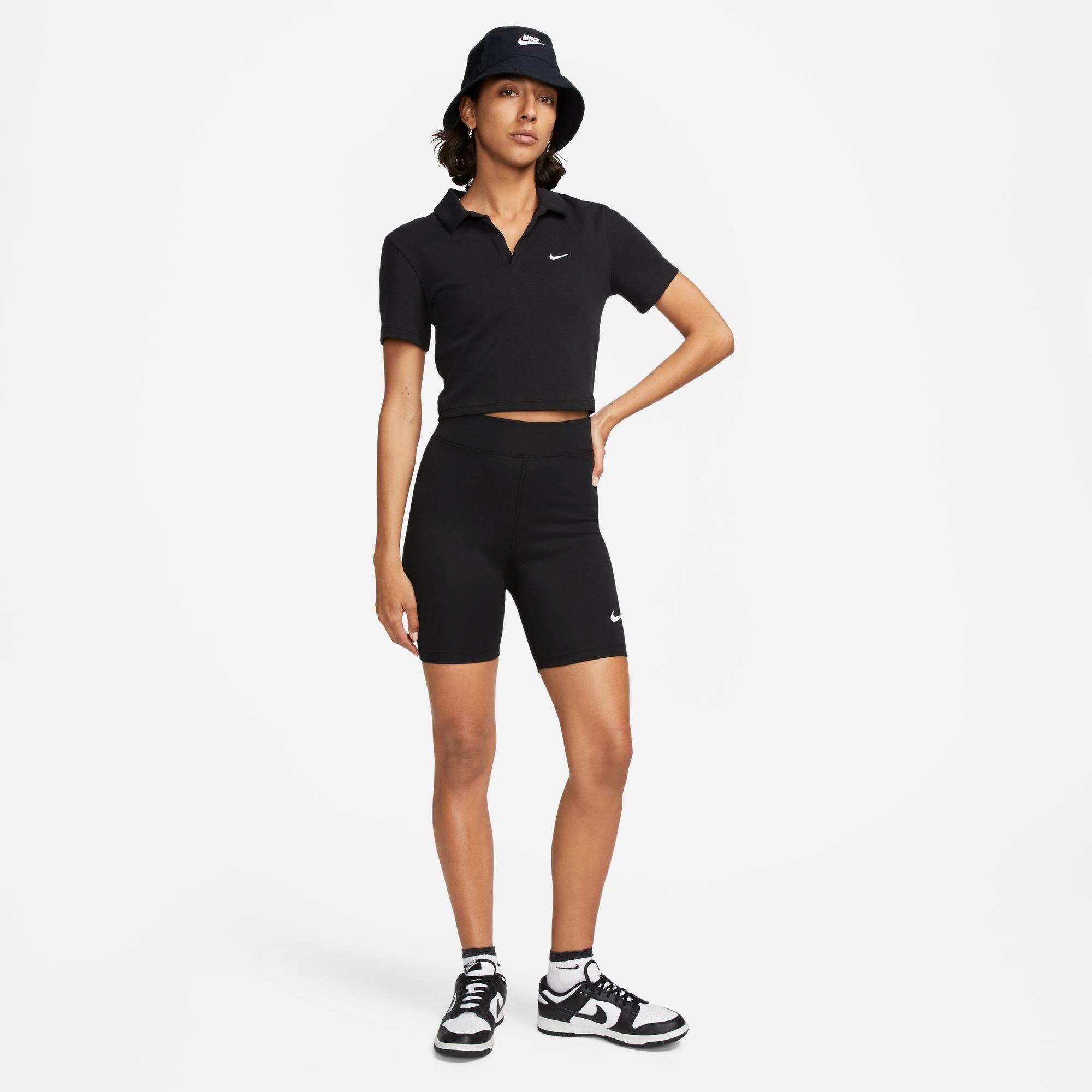 Black/Sail - Nike - Women's Classic 8 Inch Biker Cycling Shorts - 6