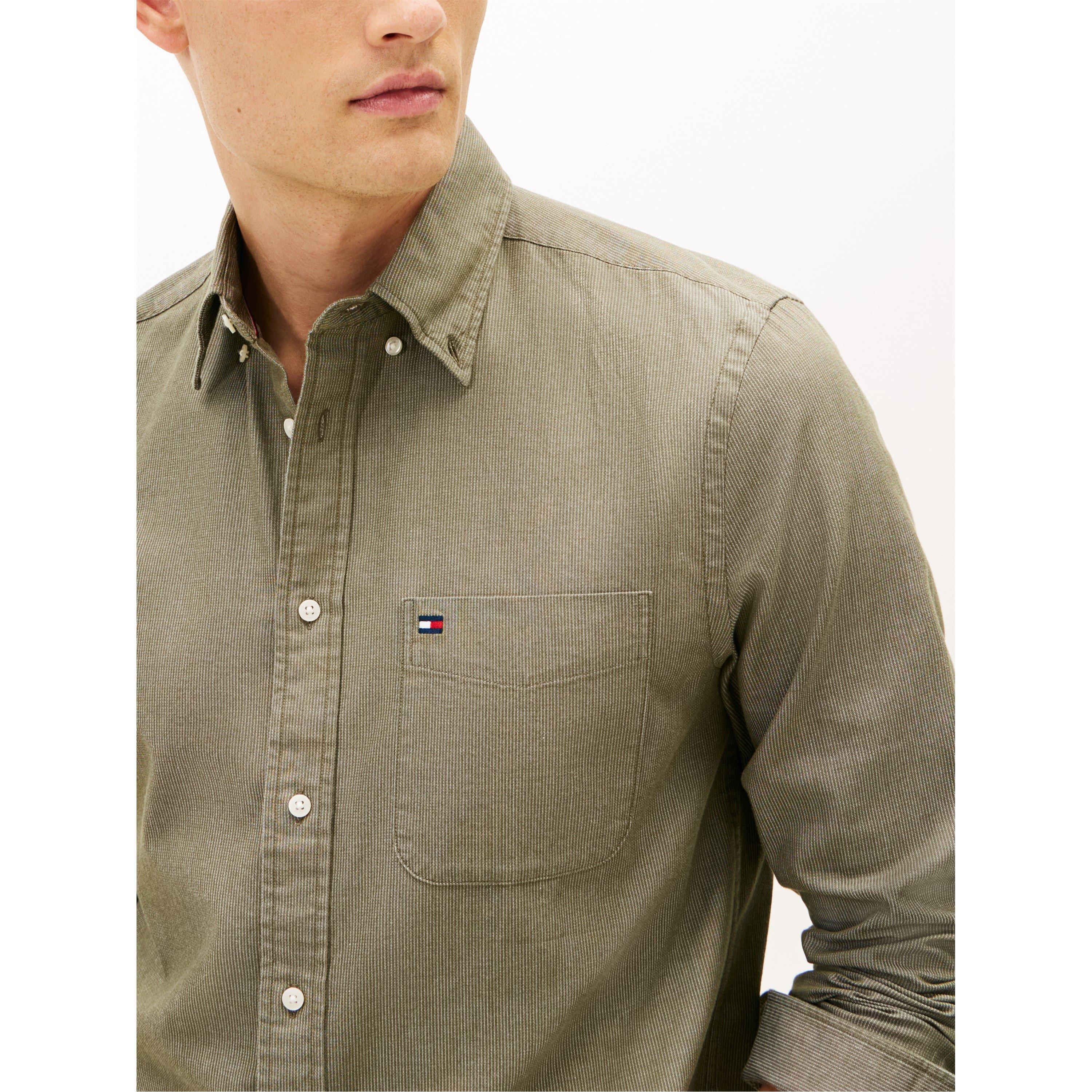 Utility Olive - Tommy Hilfiger - Tommy Bedford Shirt Sn61 - 3
