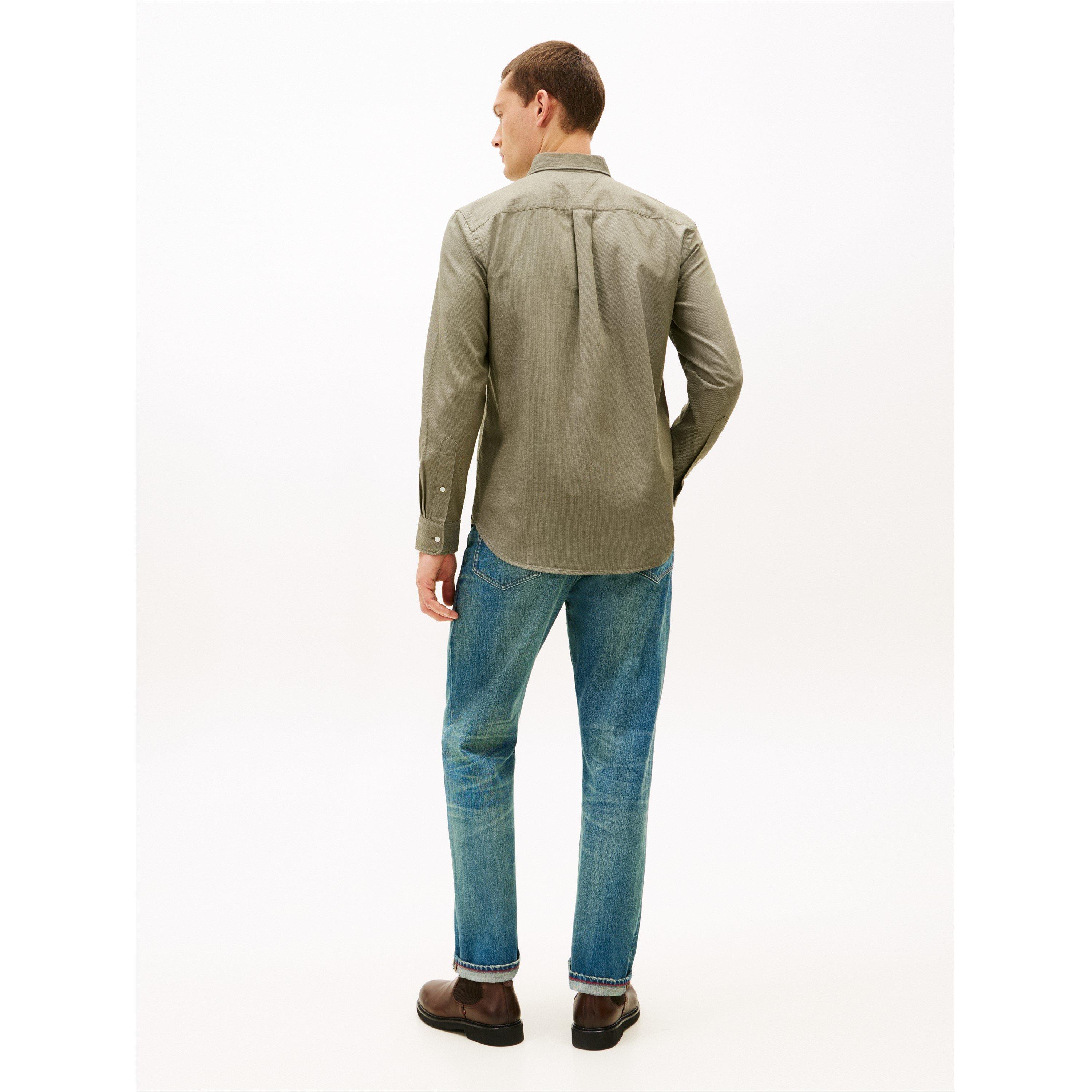 Utility Olive - Tommy Hilfiger - Tommy Bedford Shirt Sn61 - 5