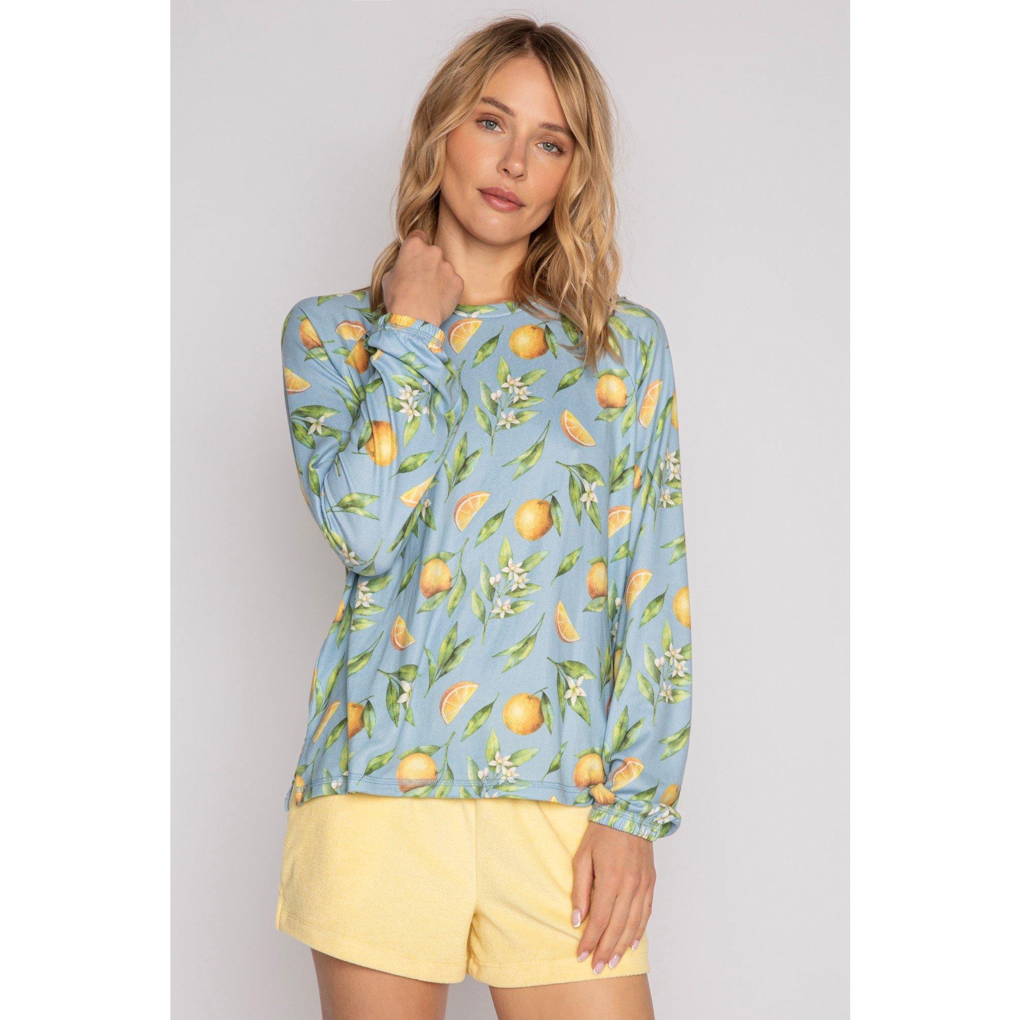 Pj Salvage Women's Orange Shirt - Hellblau - 8 (XS)