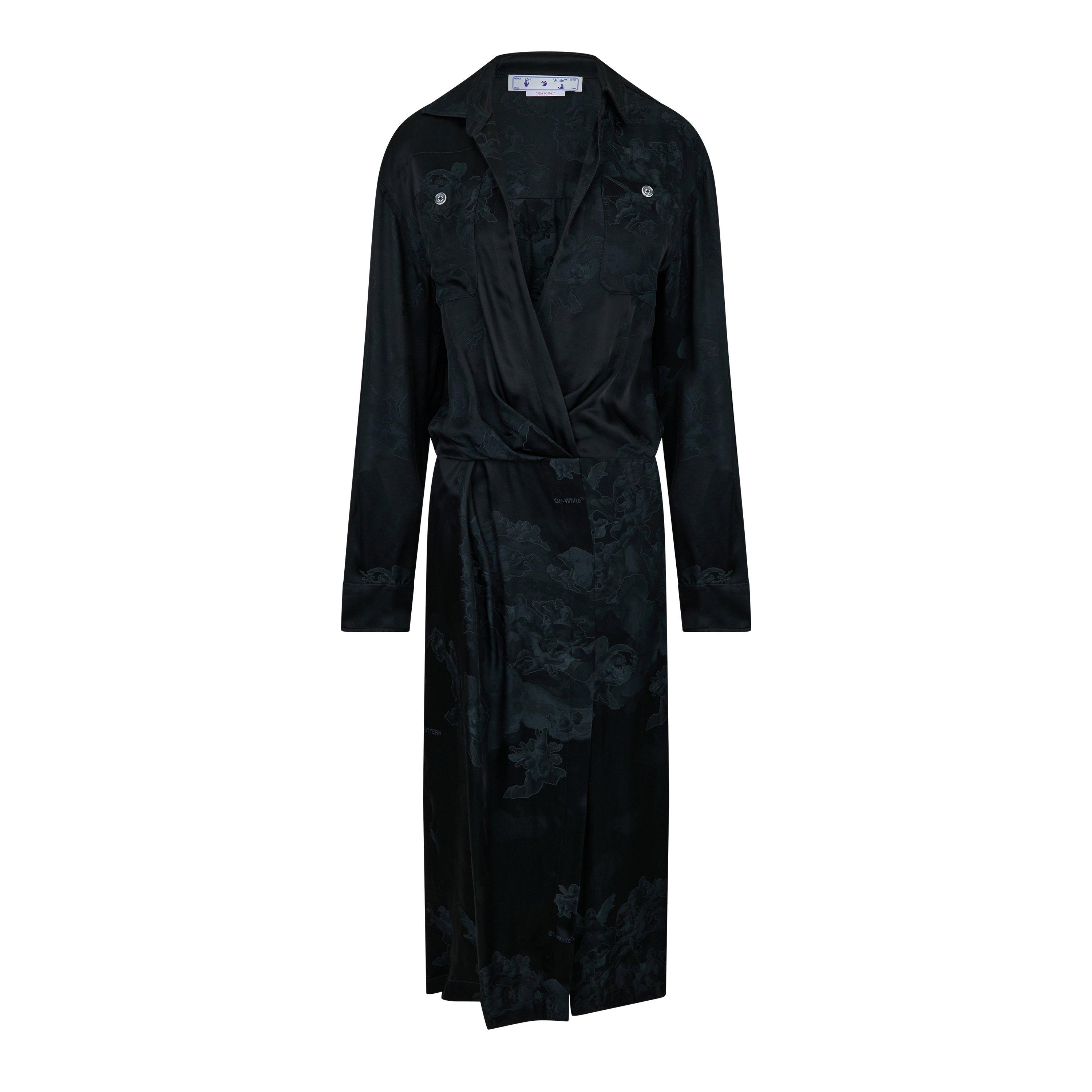 Zwart - Off White - Women's A-Line Dress - 1