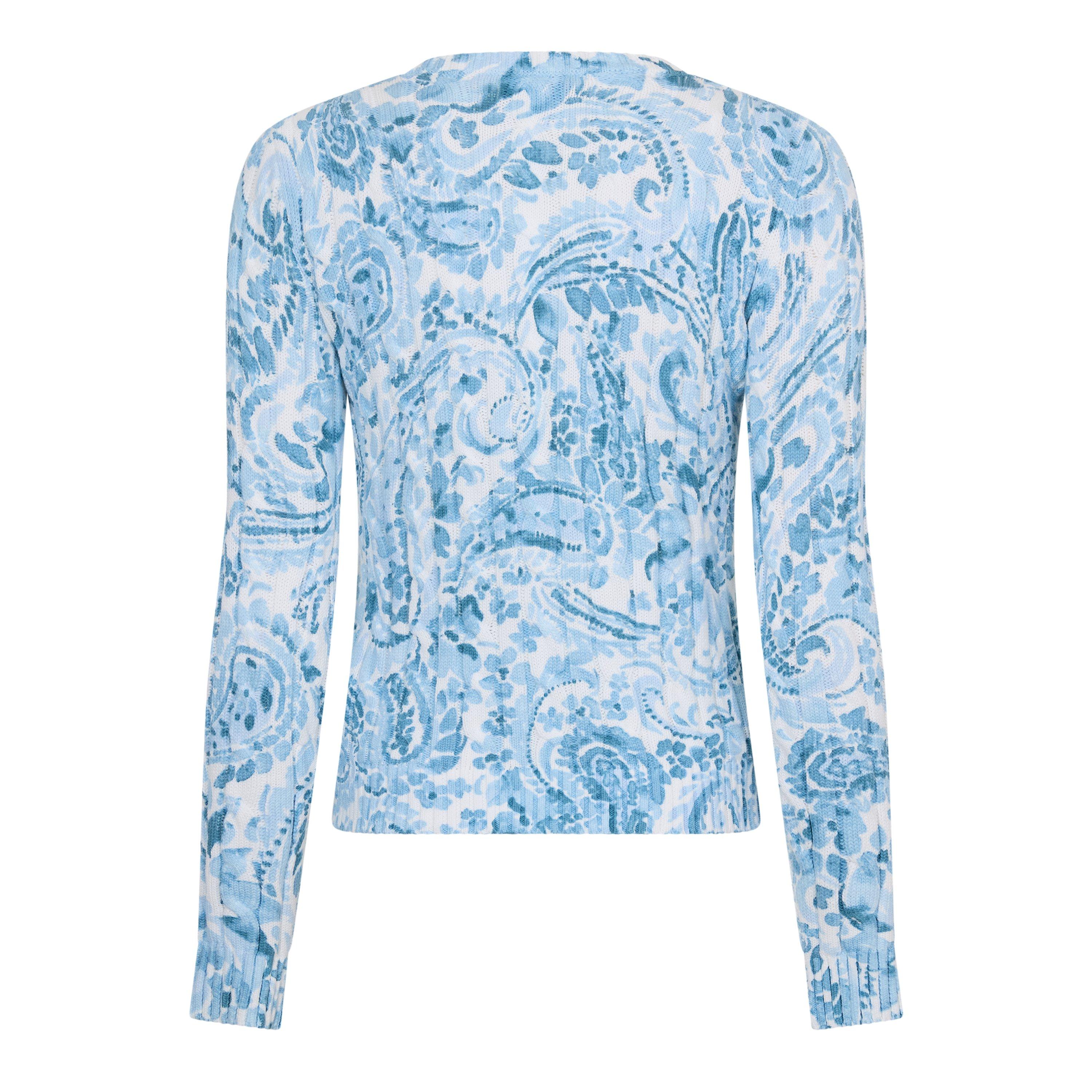 WT BLU MUL - Lauren by Ralph Lauren - Women's Crew Neck Jumper - 2