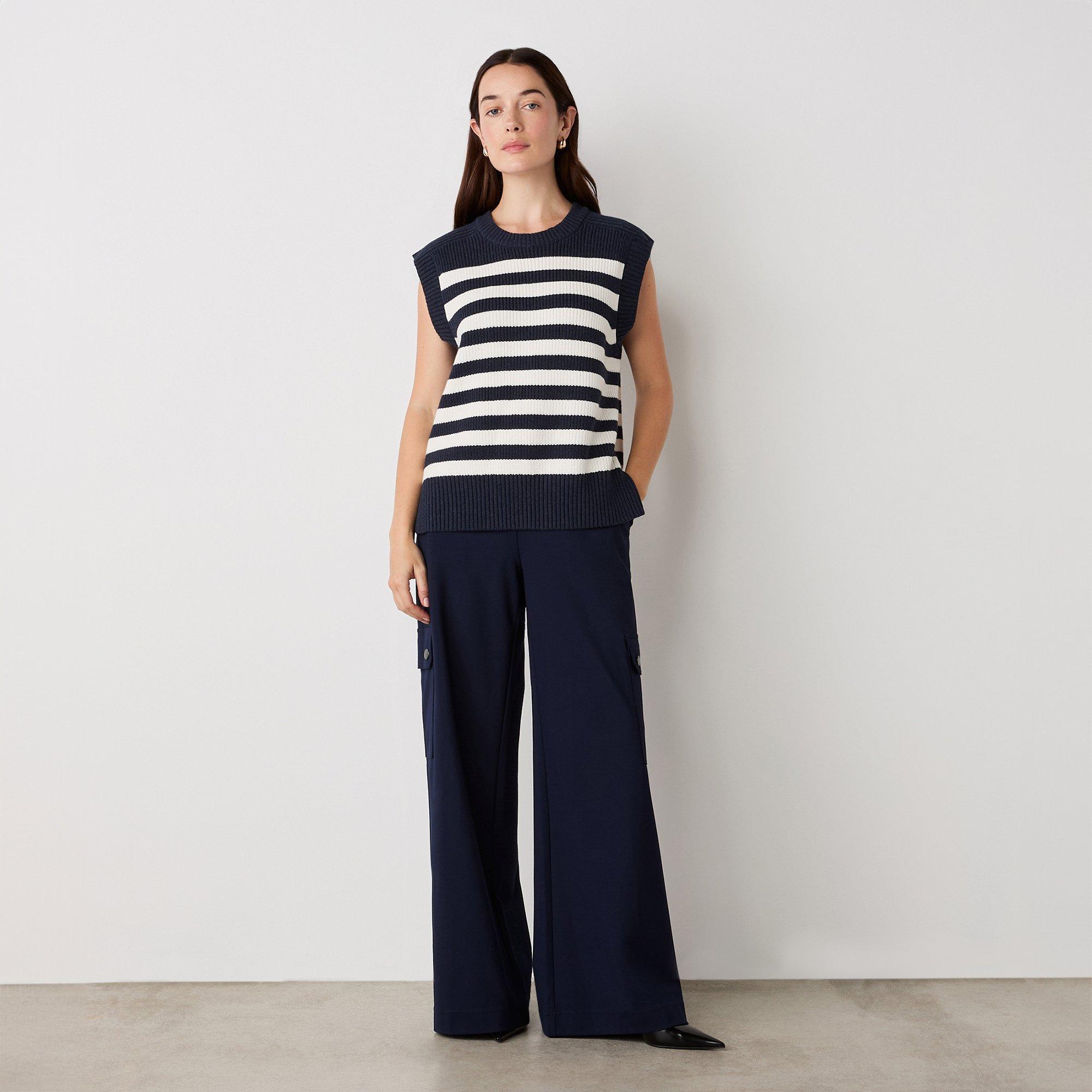 Navy - Finery - Women's Lexi Knitted Sweater Vest - 2