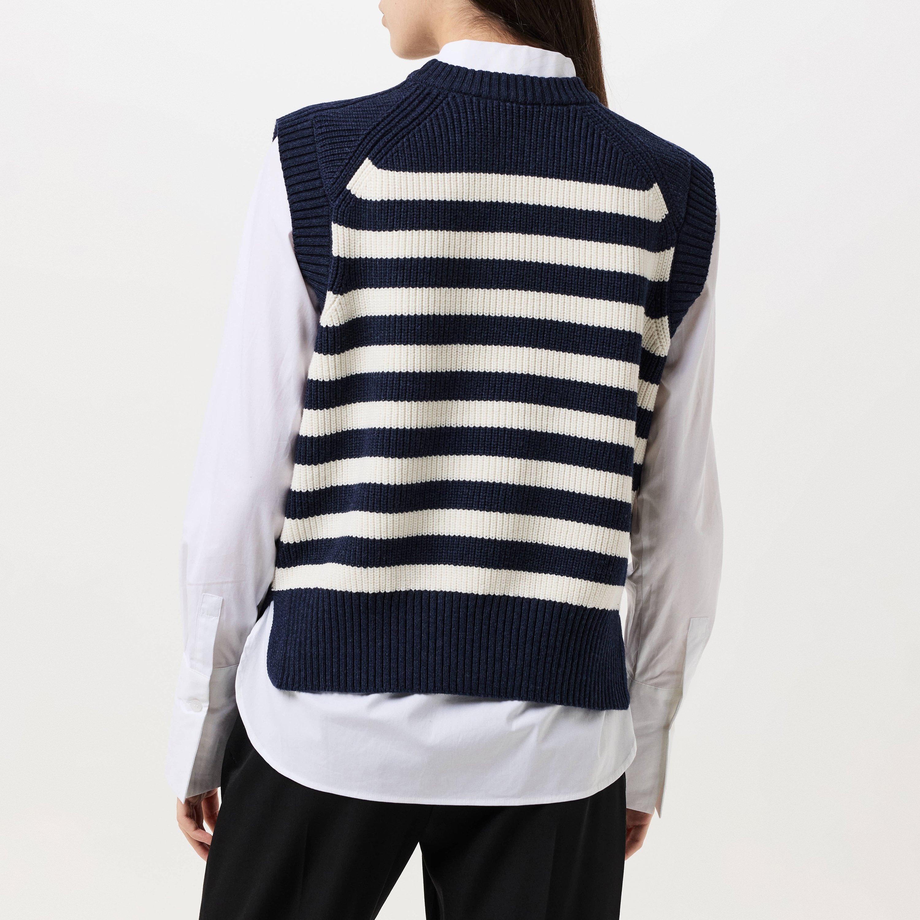 Navy - Finery - Women's Lexi Knitted Sweater Vest - 4