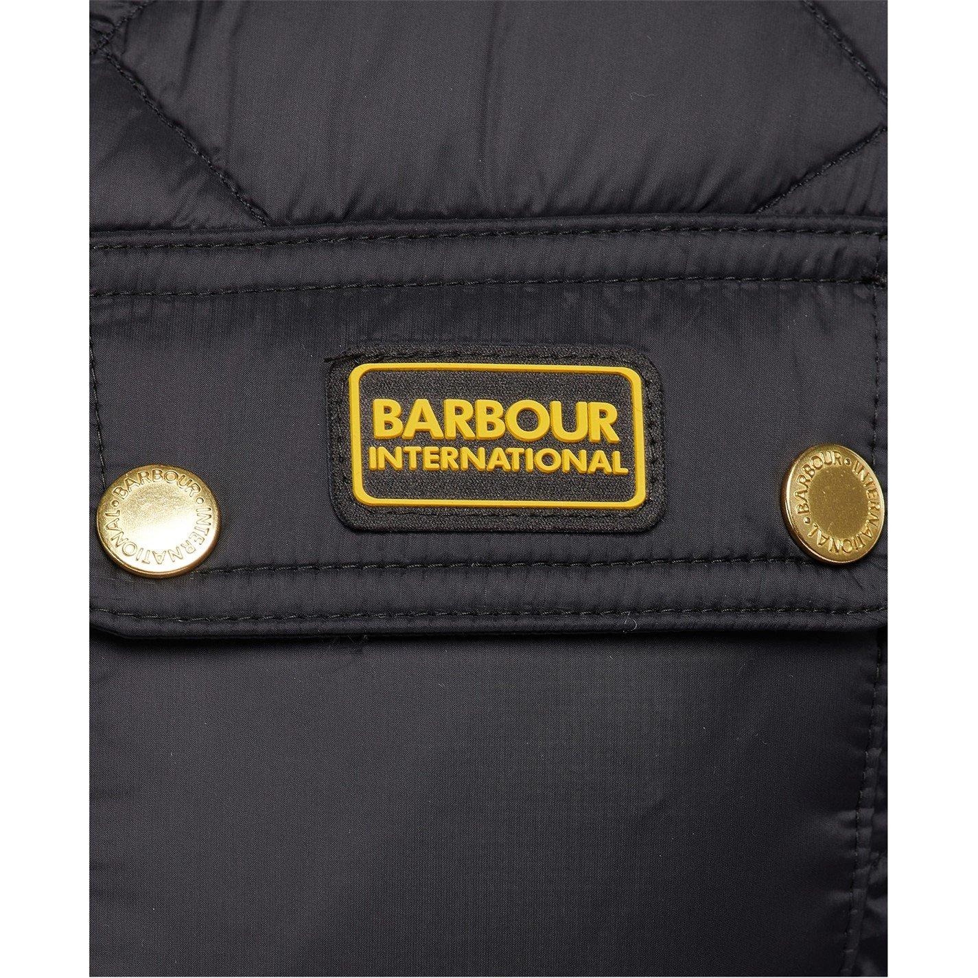 Black - Barbour International - Women's Avalon Water Resistant Detachable Hood Short Puffer Jacket - 5