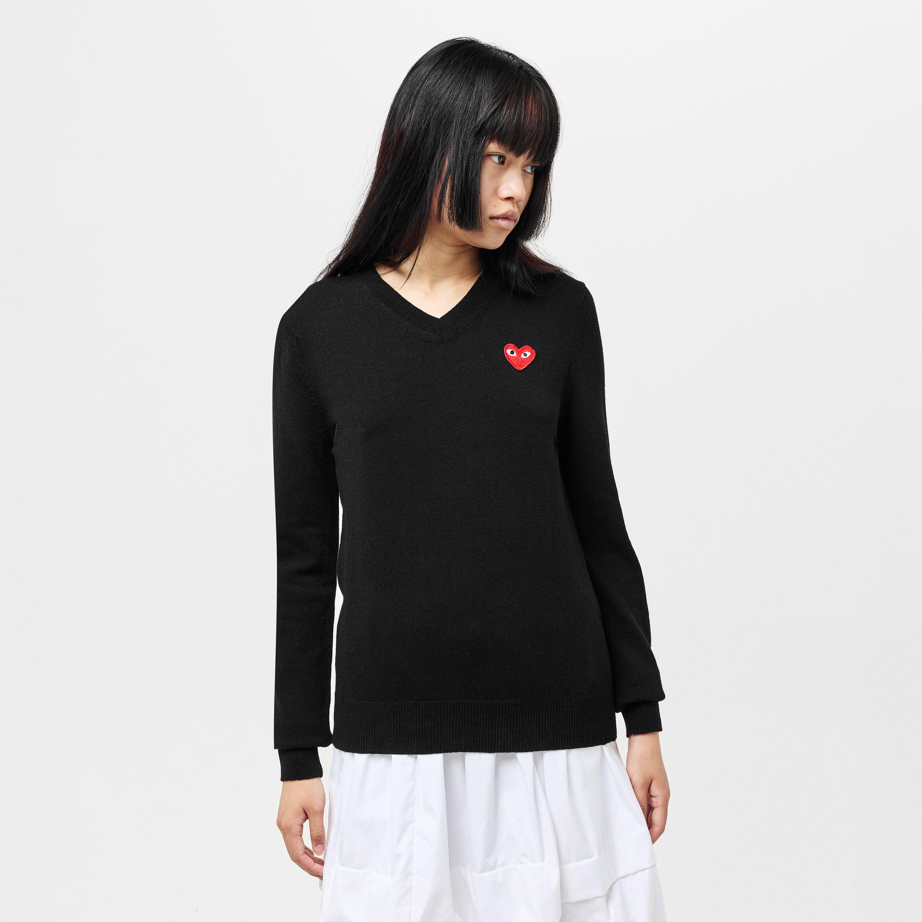 Comme des Garcons PLAY Women's Crew Neck Jumper | Flannels