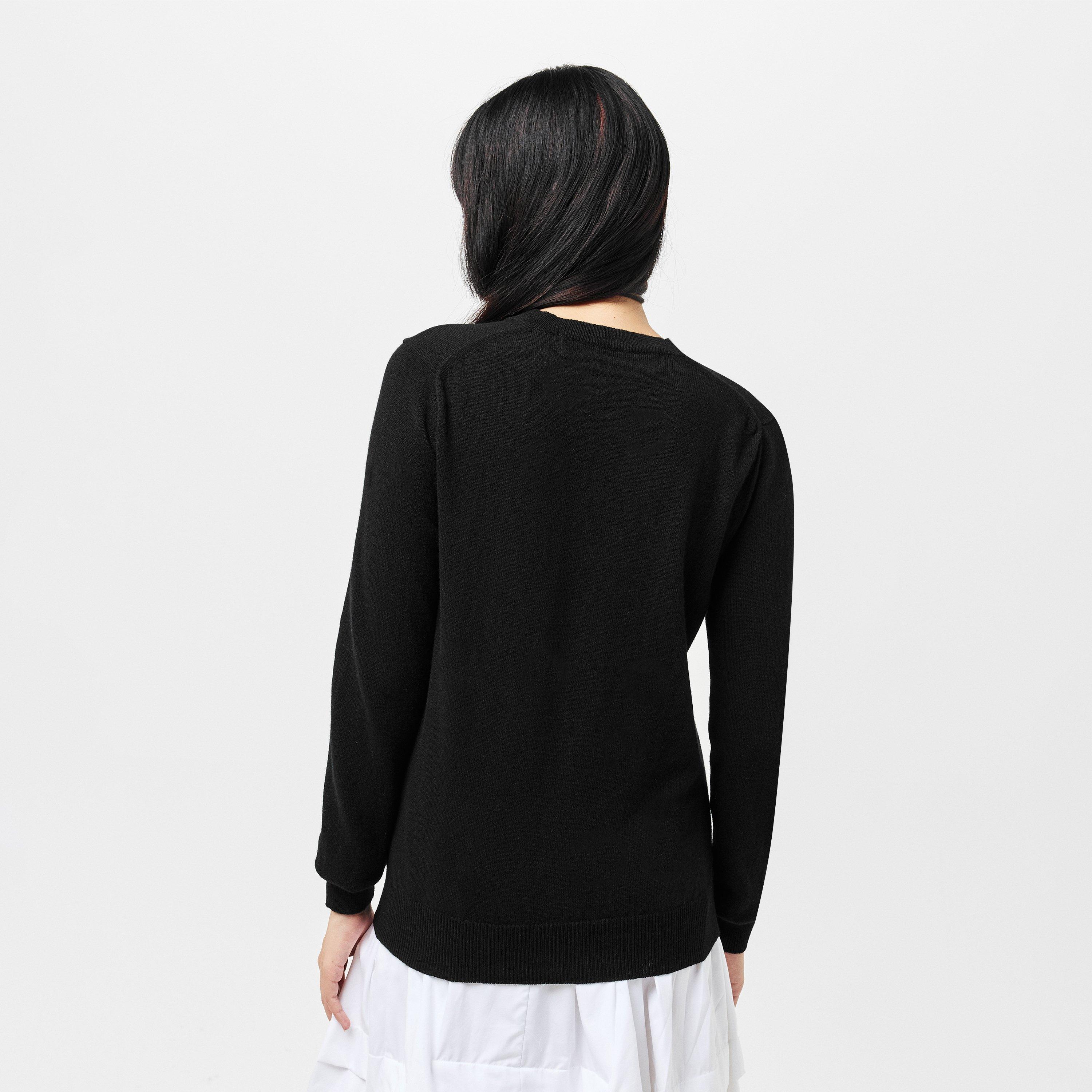 Black - Comme des Garcons PLAY - Women's Jumper - 4