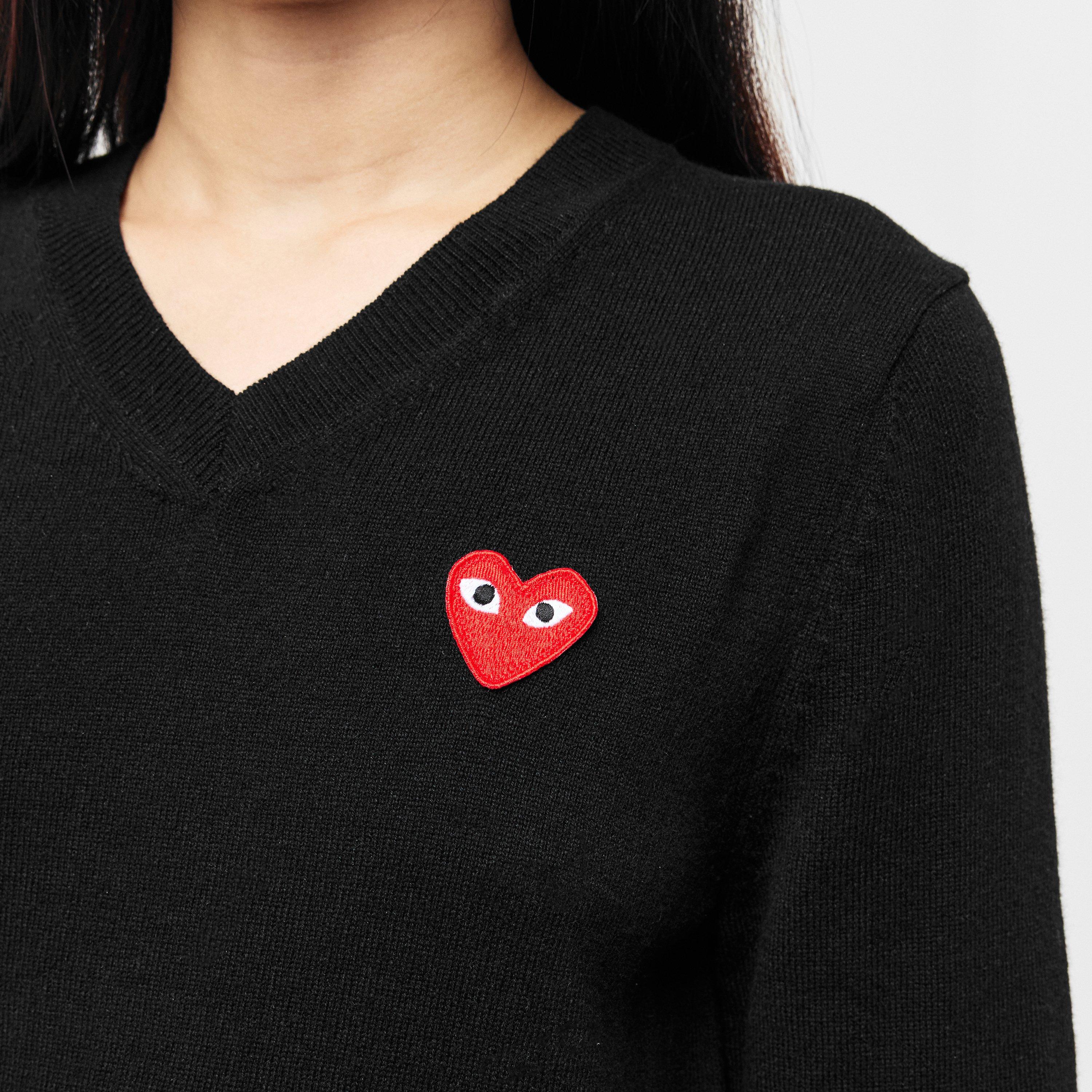 Black - Comme des Garcons PLAY - Women's Jumper - 5