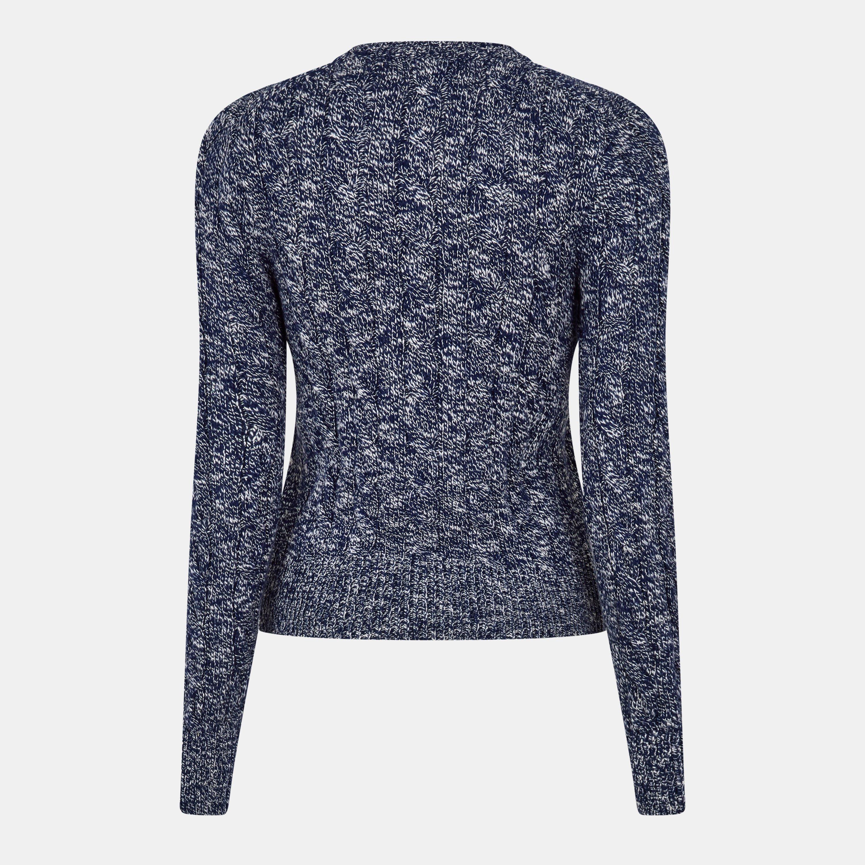 Navy/Cream - Ralph Lauren - Women's Cardigan - 2