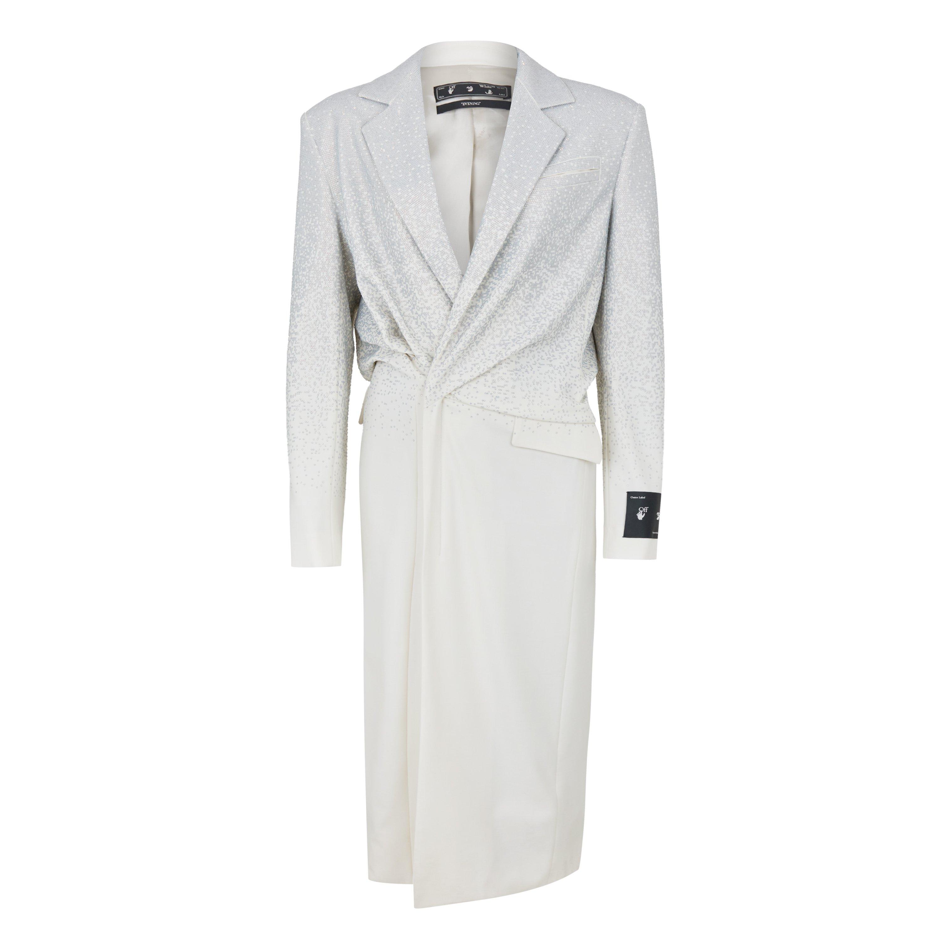 White - Off White - Women's - Padded Shoulder A Line Dress - 1
