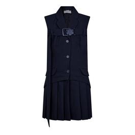 Off White Women's Buckle Pleated Mini Dress