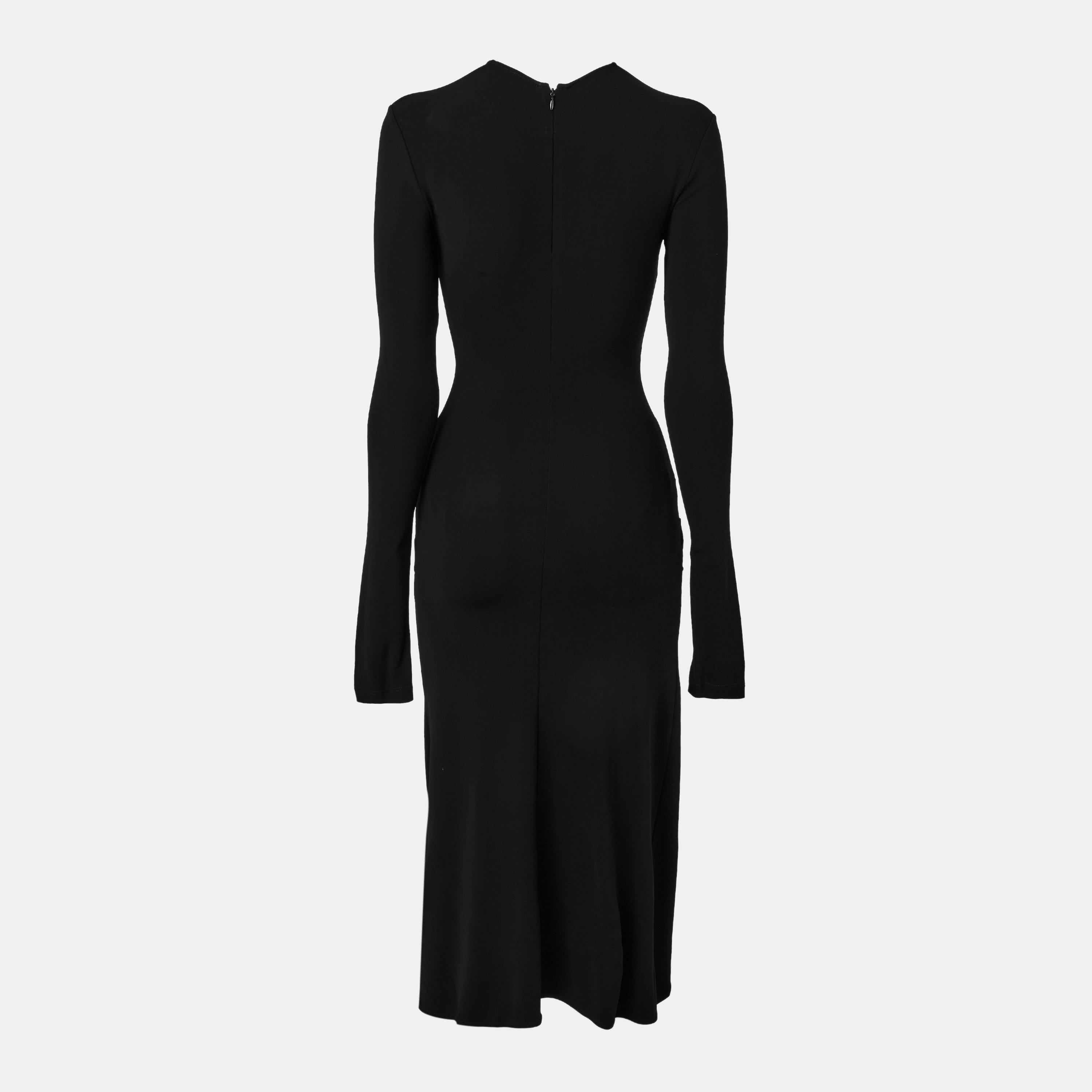 Black - Off White - Women's Twisted Mini Dress - 2