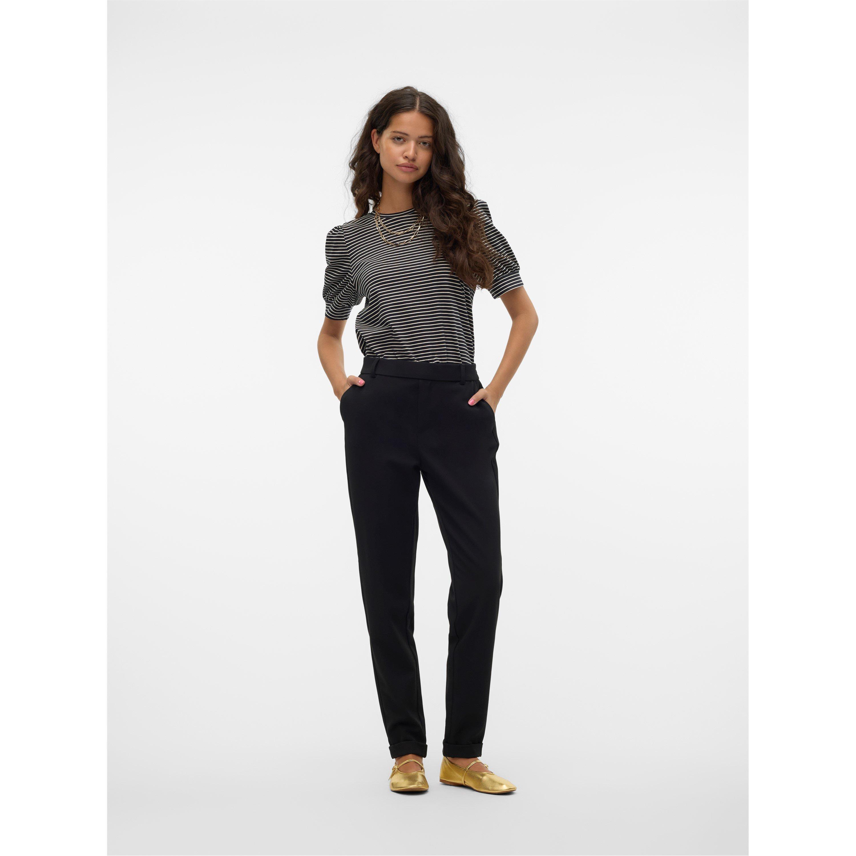 Zwart - Vero Moda - Women's Maya Solid Colour Tailored Trousers - 1