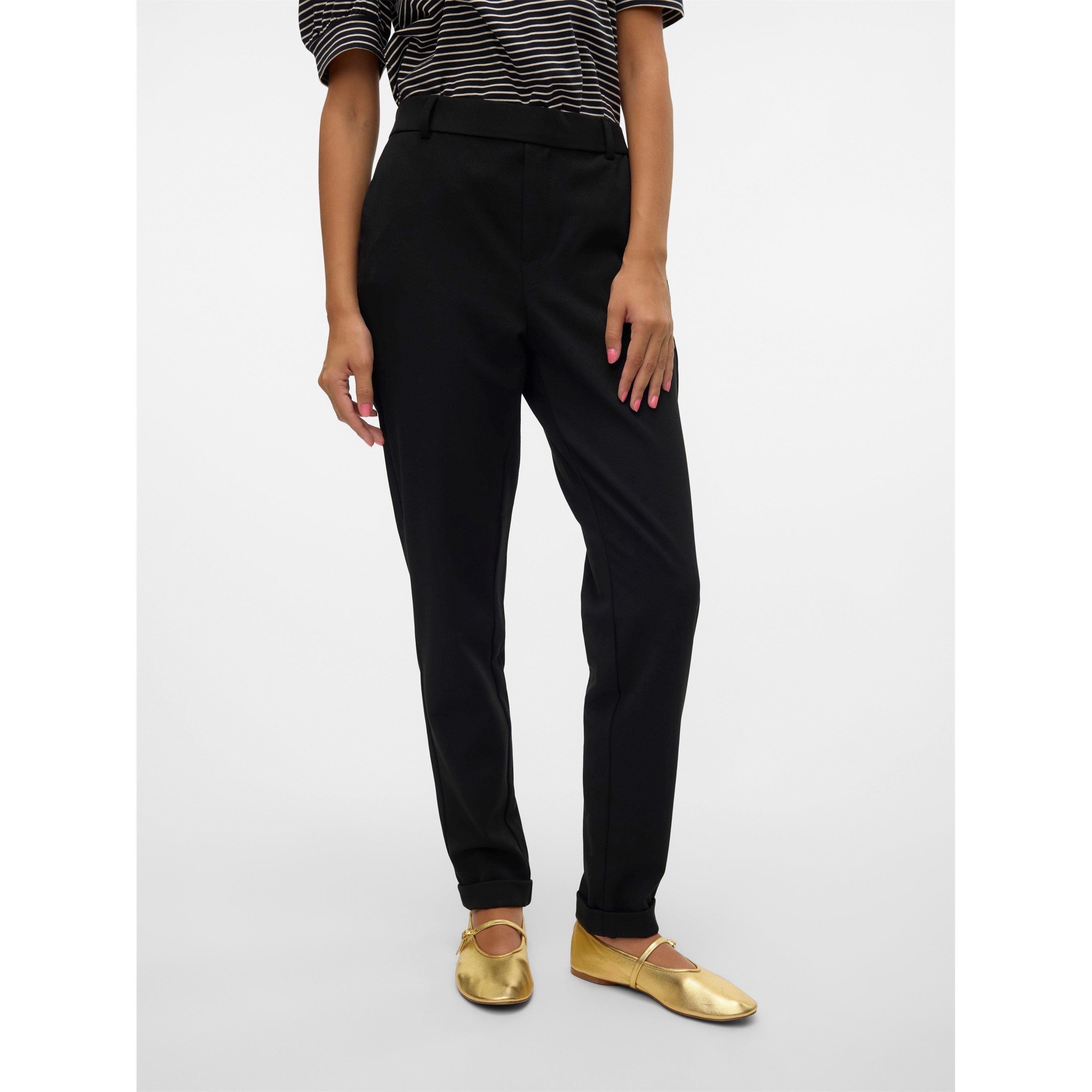 Schwarz - Vero Moda - Maya Solid Colour Tailored Trousers - 3