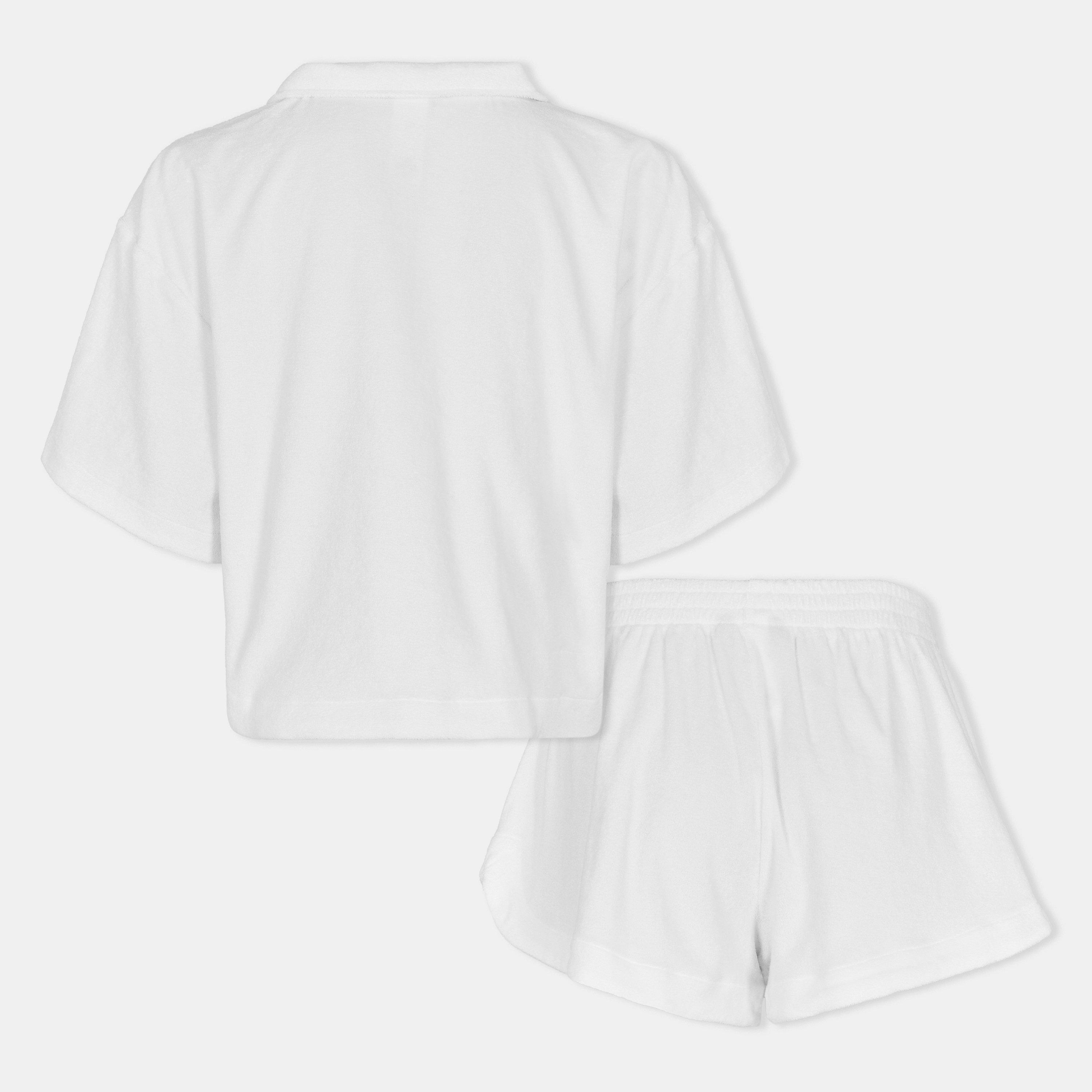 White - Polo Ralph Lauren - Women's Shirred Ring Front Beach Shorts - 2