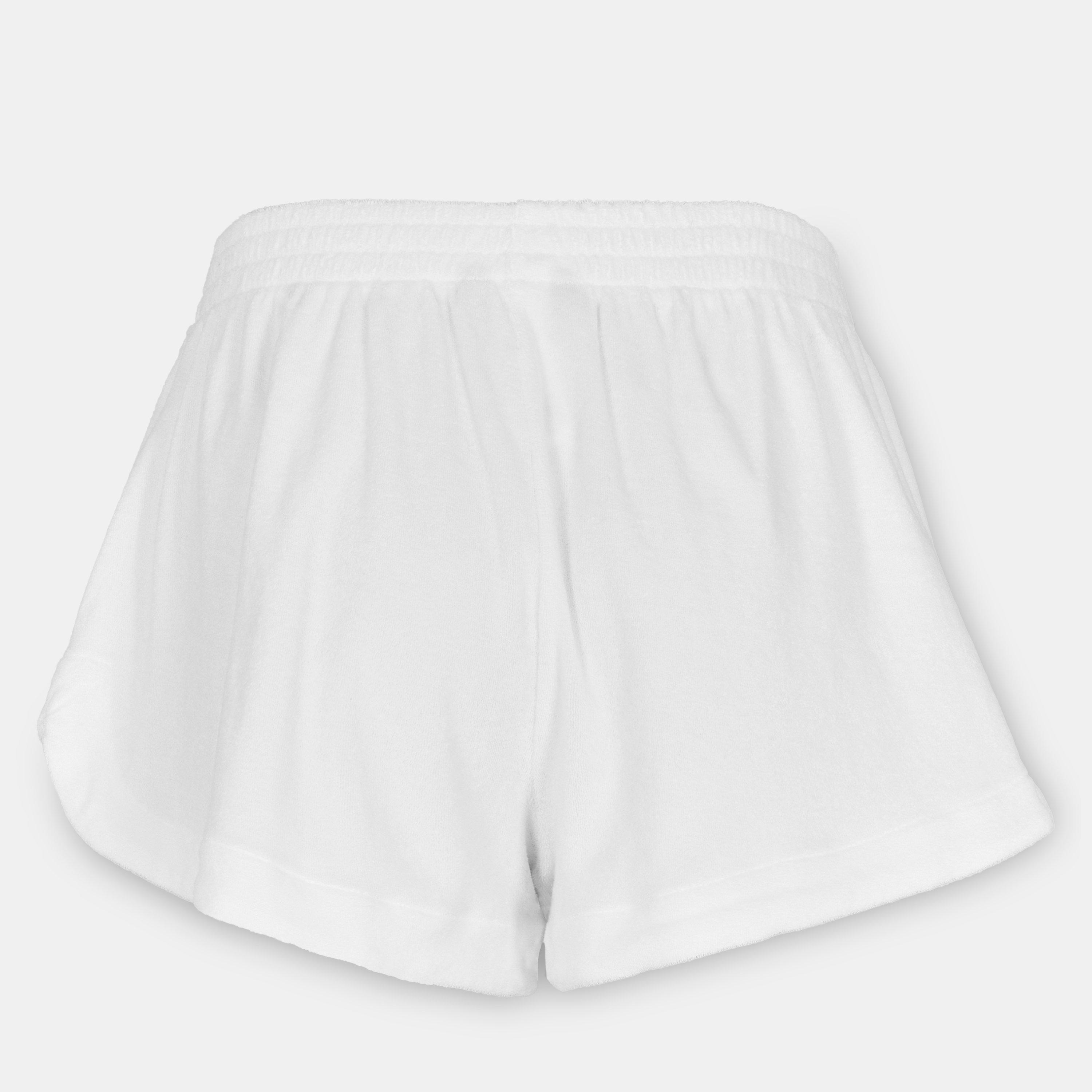 White - Polo Ralph Lauren - Women's Shirred Ring Front Beach Shorts - 8