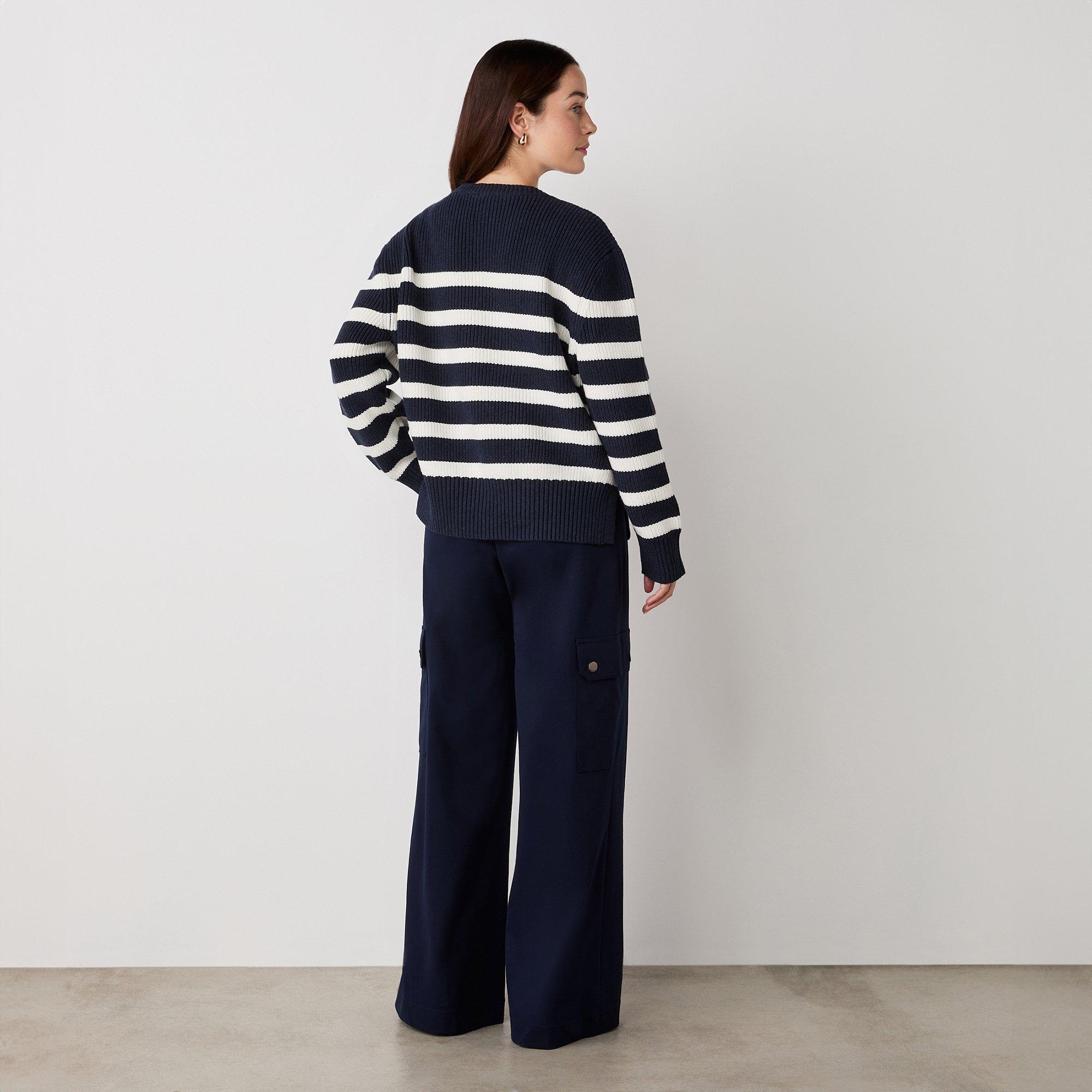 Navy - Finery - Serena Stripe Jumper - 4