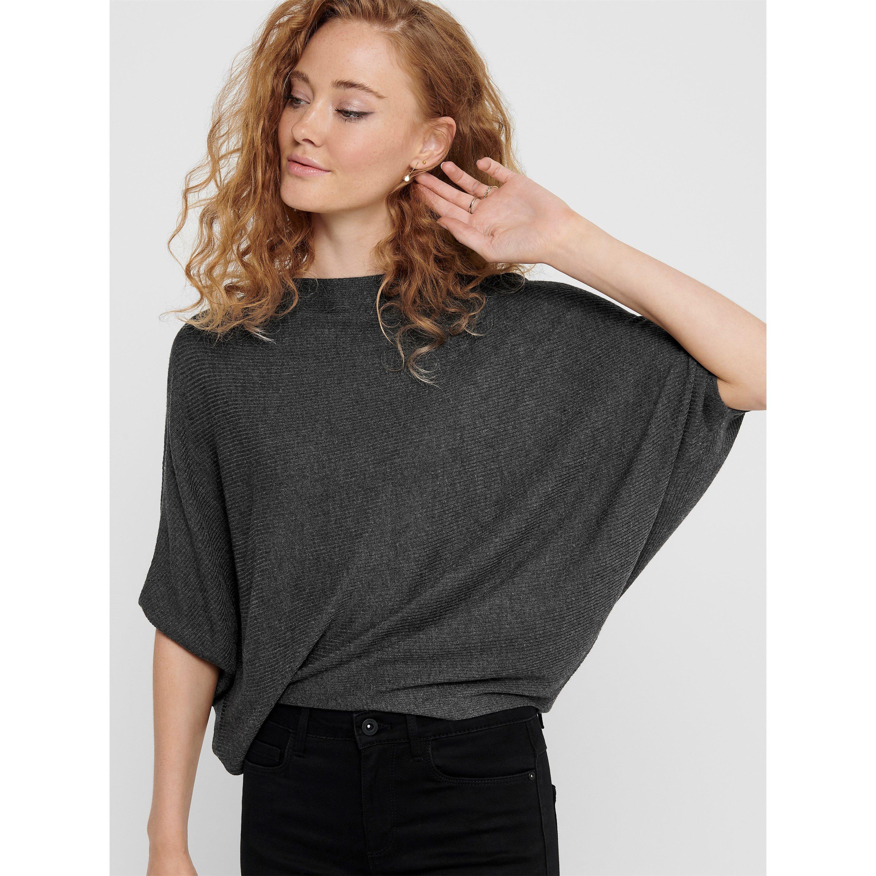 DGry Melange - Only - Crew Neck Jumper - 3