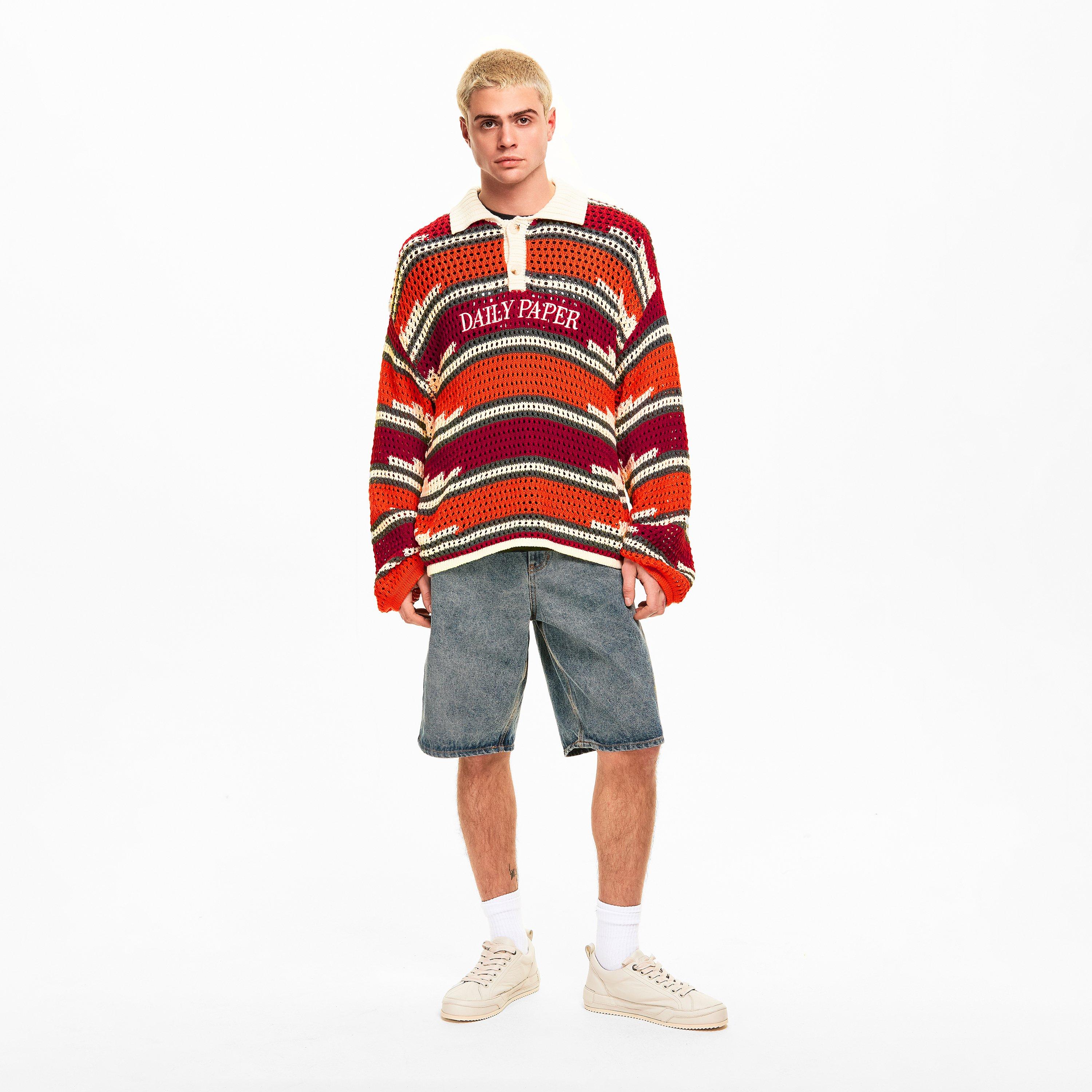 Haute Red - Daily Paper - Men's Kente Knitted Top - 5