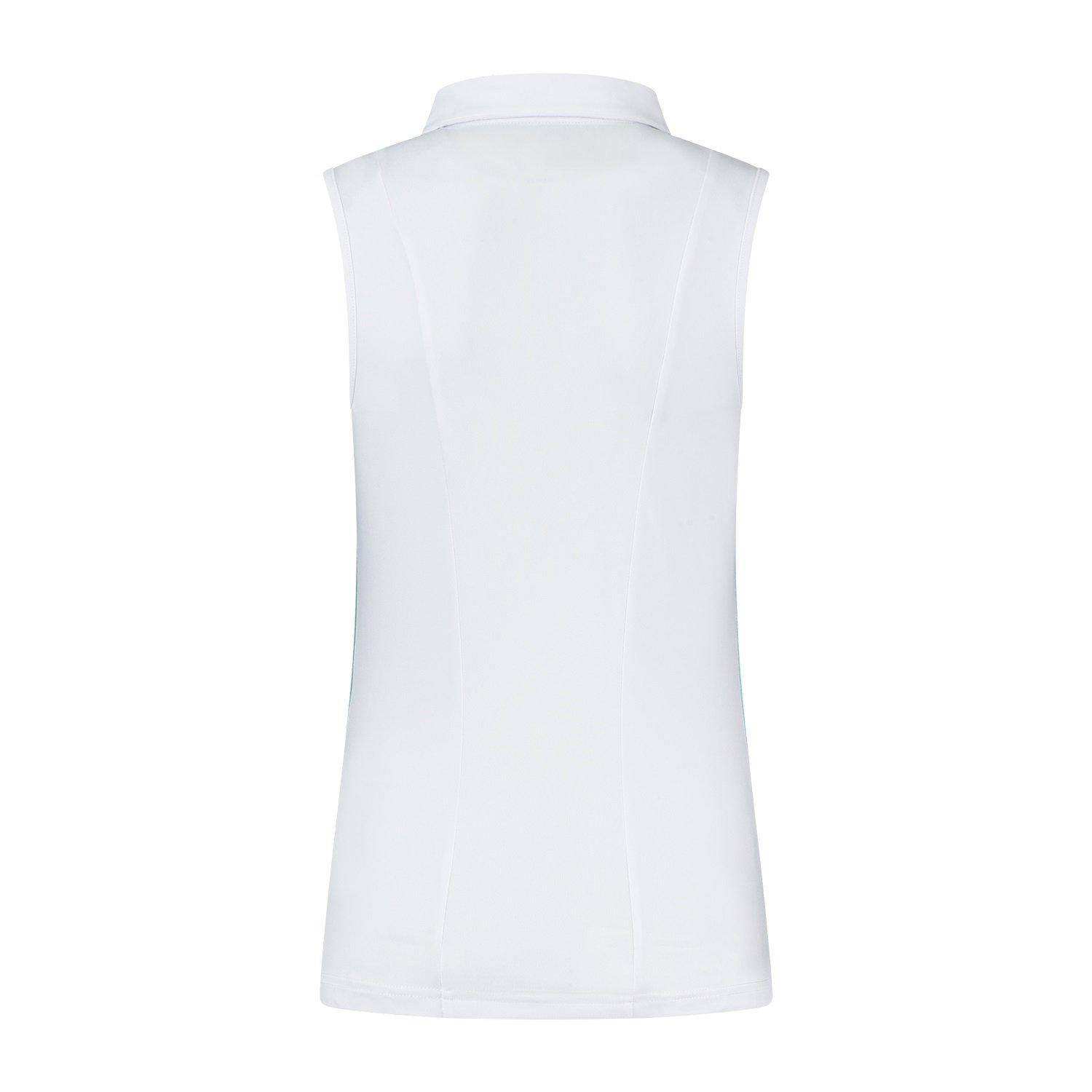 White - K Swiss - Sleeveless Performance Polo Shirt - 2