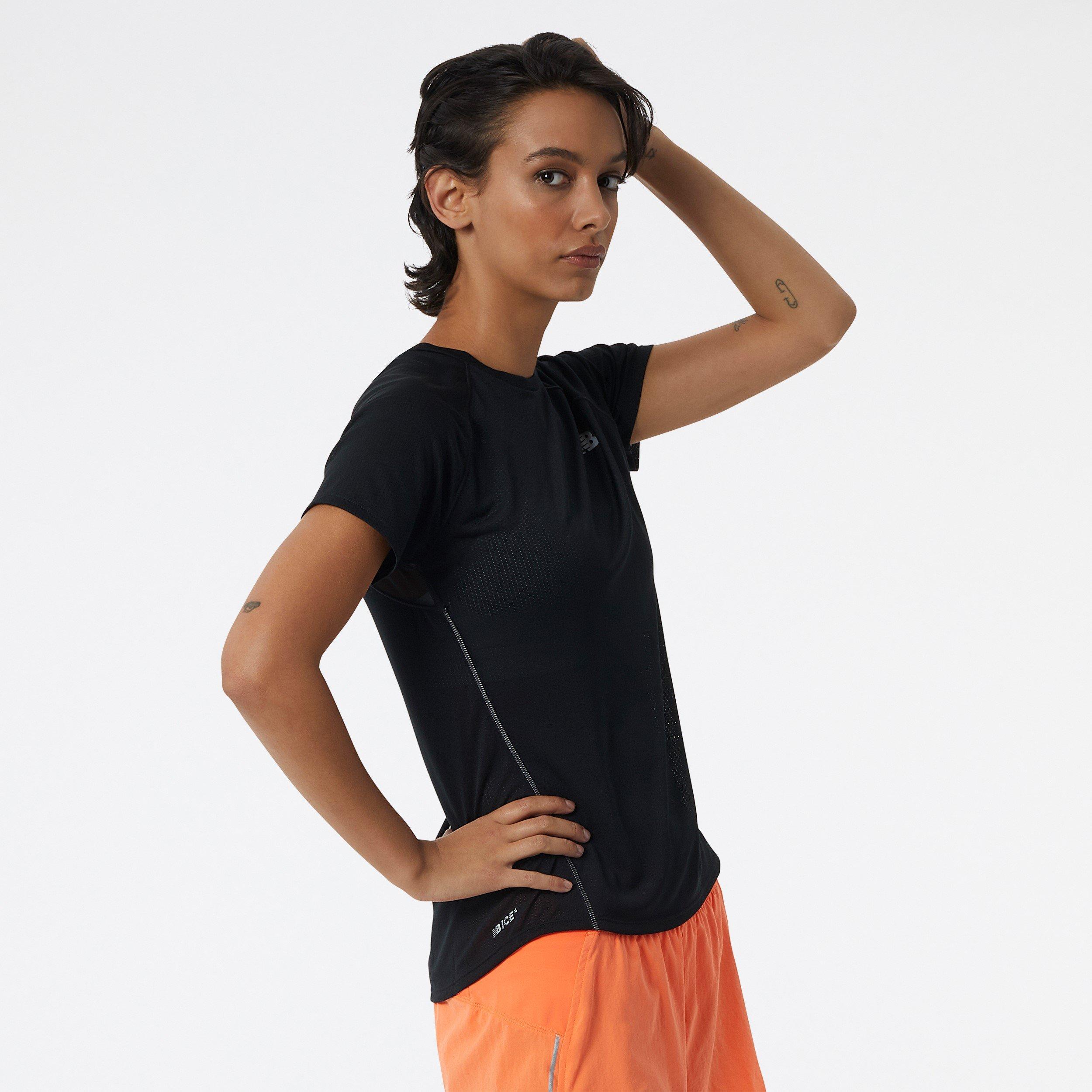 Black - New Balance - Impact Run T Shirt Womens - 2