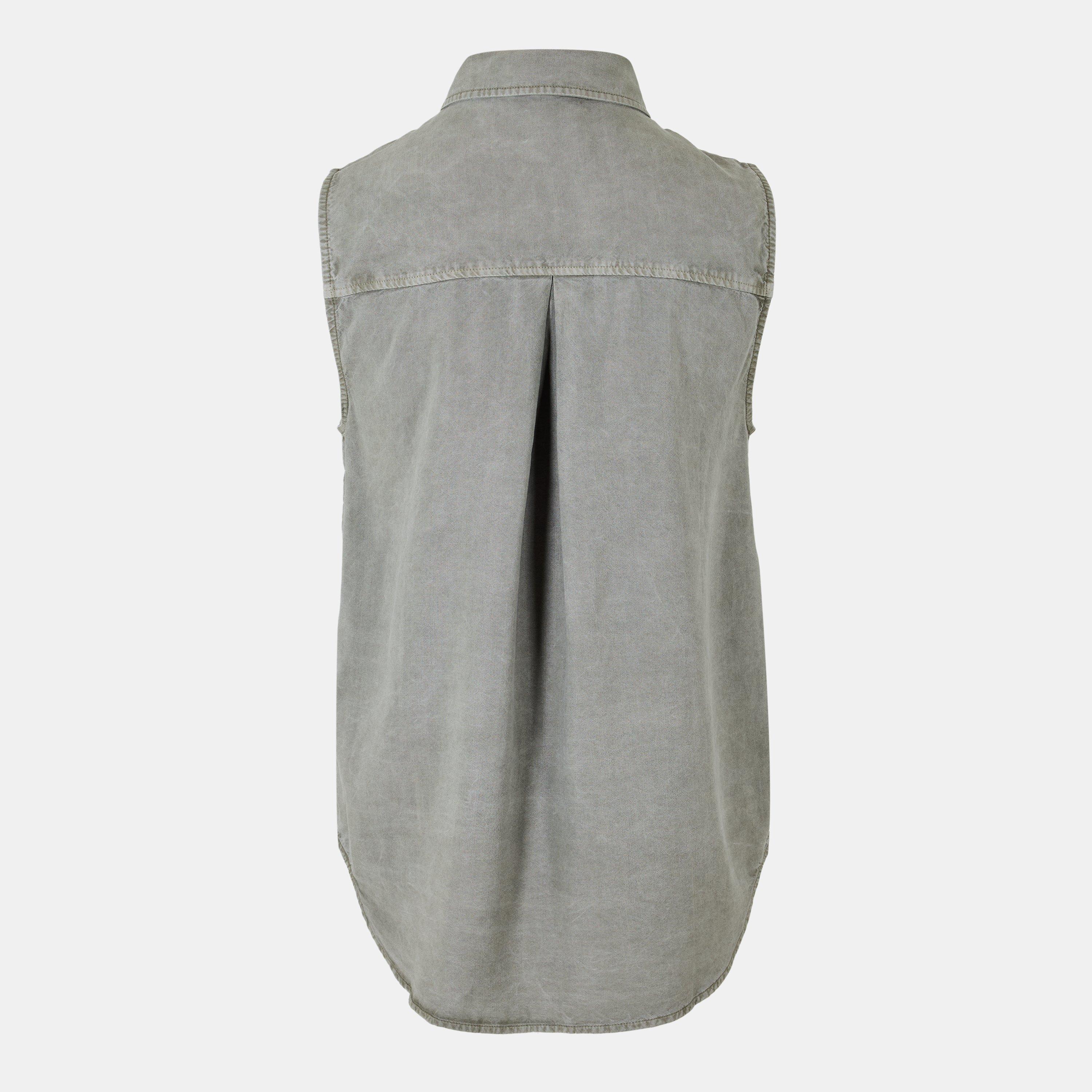 Soft Army - Bella Dahl - Women's Long-Sleeve Plain Shirt - 2