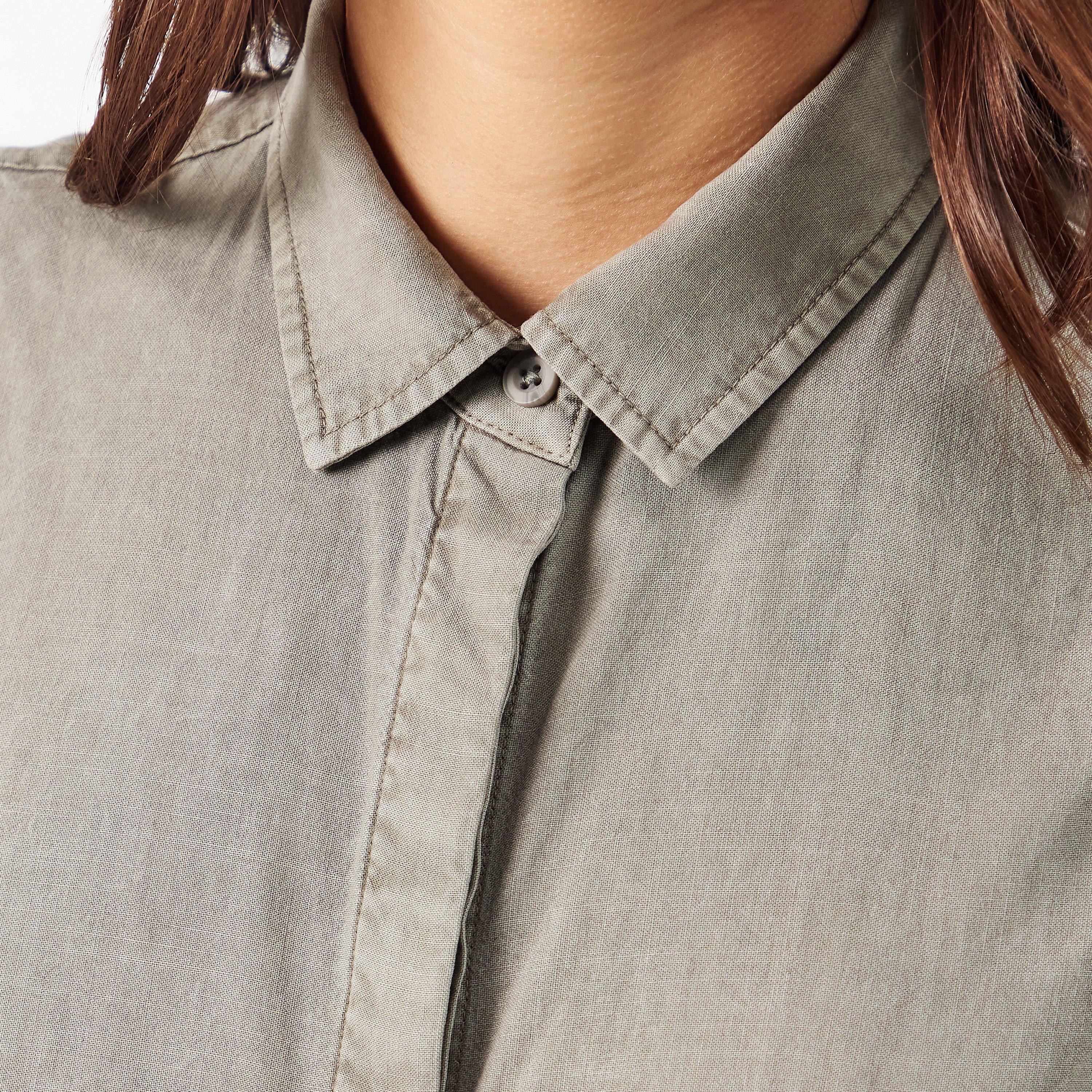 Soft Army - Bella Dahl - Women's Long-Sleeve Plain Shirt - 5