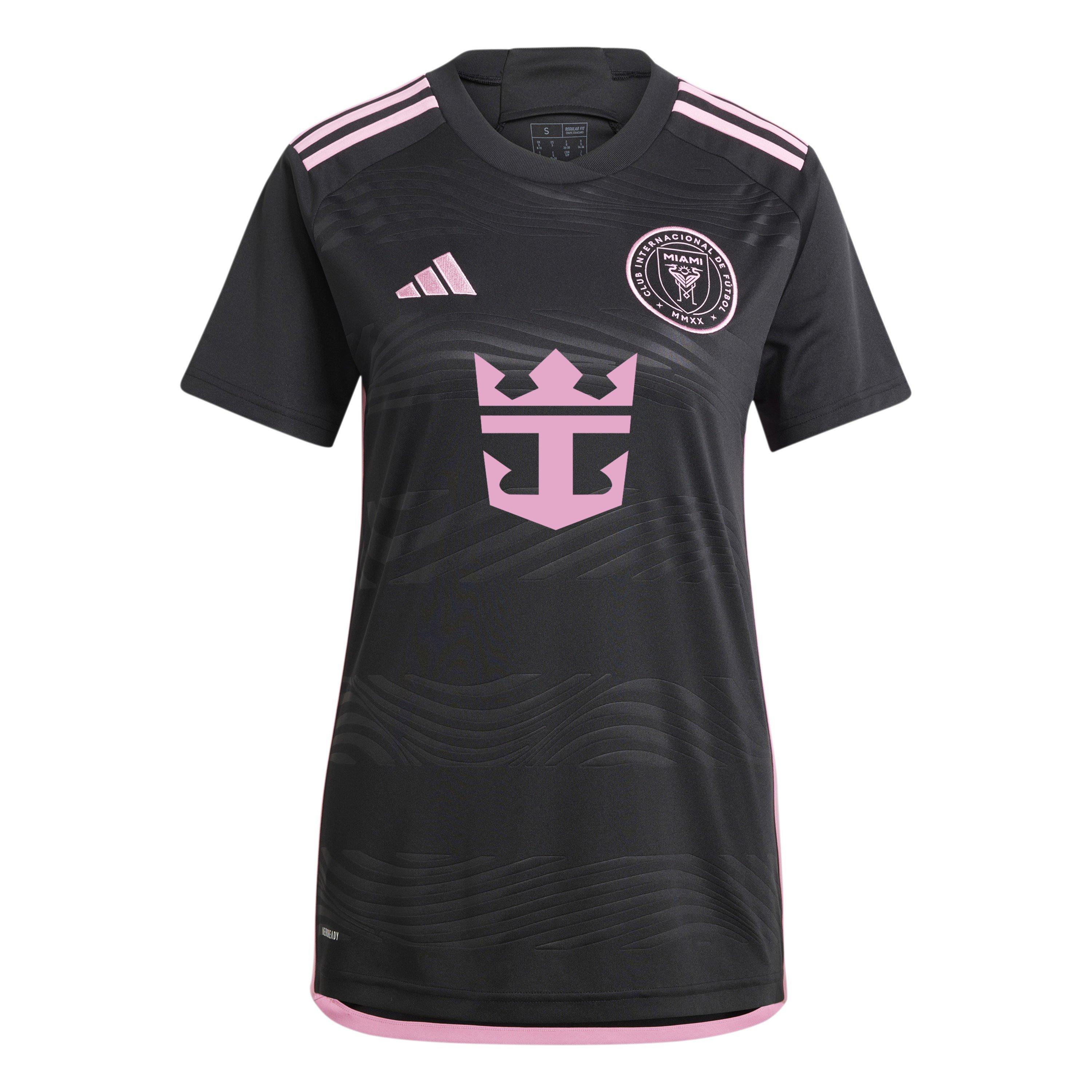 Adidas Women's Inter Miami Cf Short Sleeve T-Shirt - Black - 8 (XS)