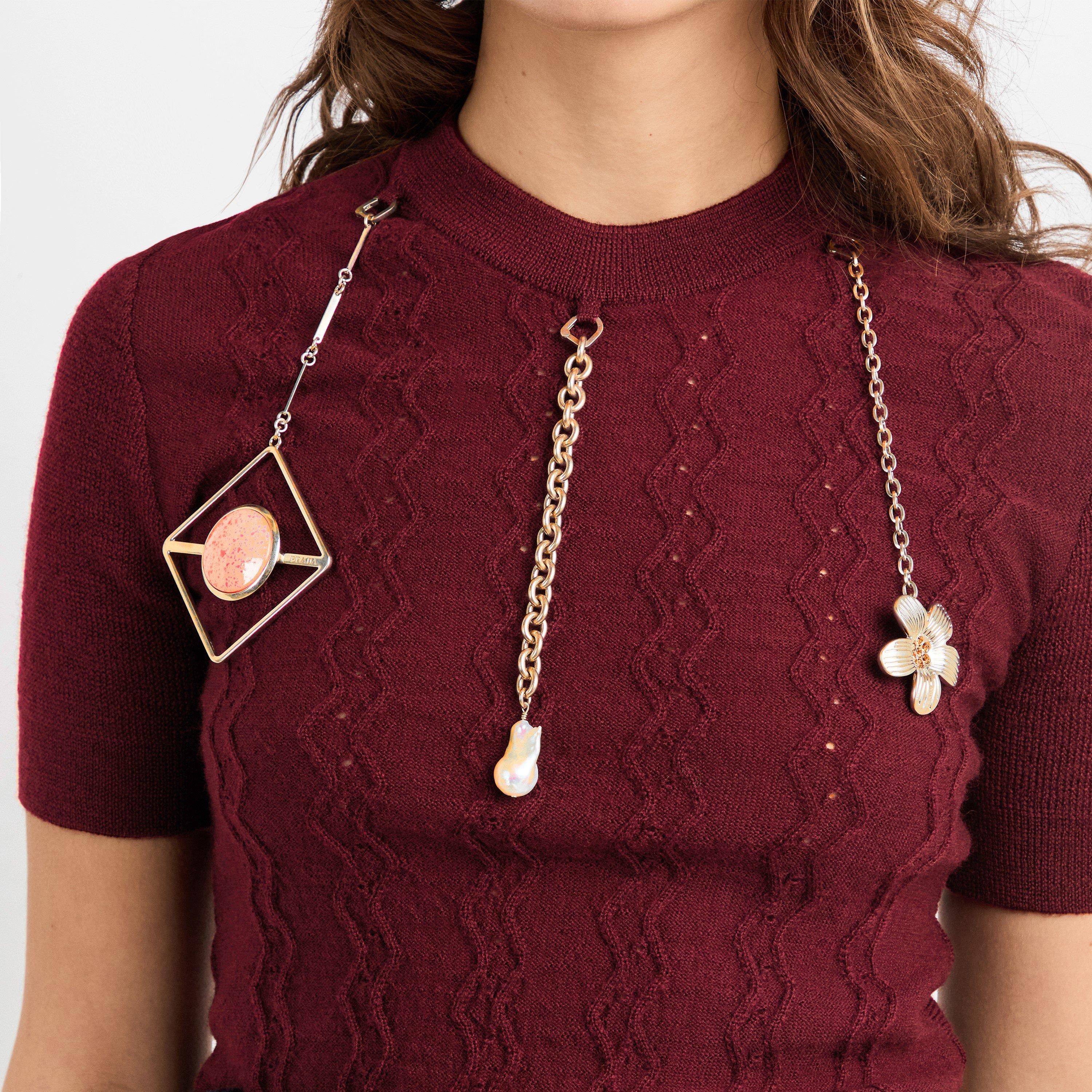 Amaranto - Prada - Women's Crew Neck Jumper - 5