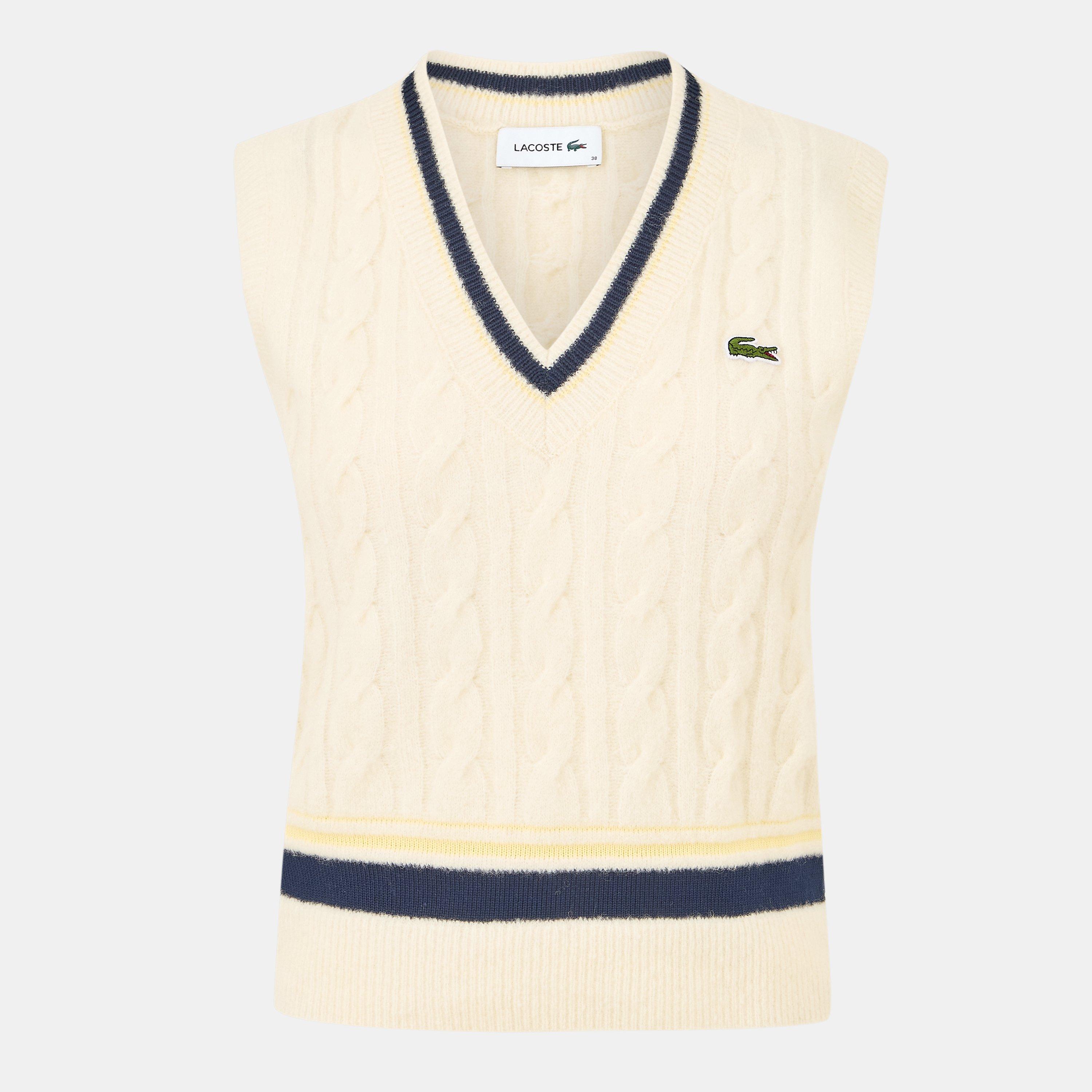Lacoste Women's Knitted Sweater Vest - Lapland - Size 14 (42)