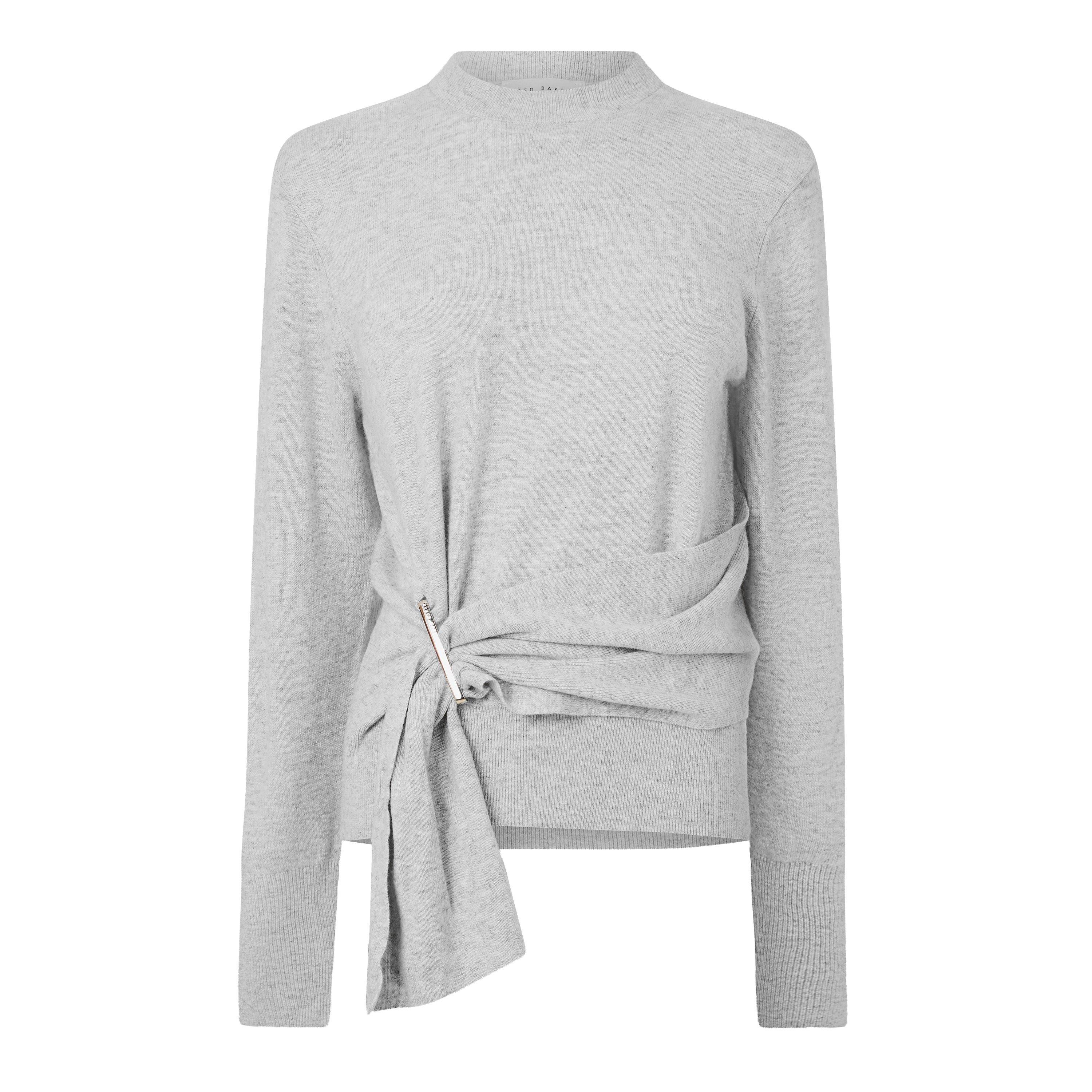 Grijs-Marl - Ted Baker - Ted Drape Jumper Ld64 - 1