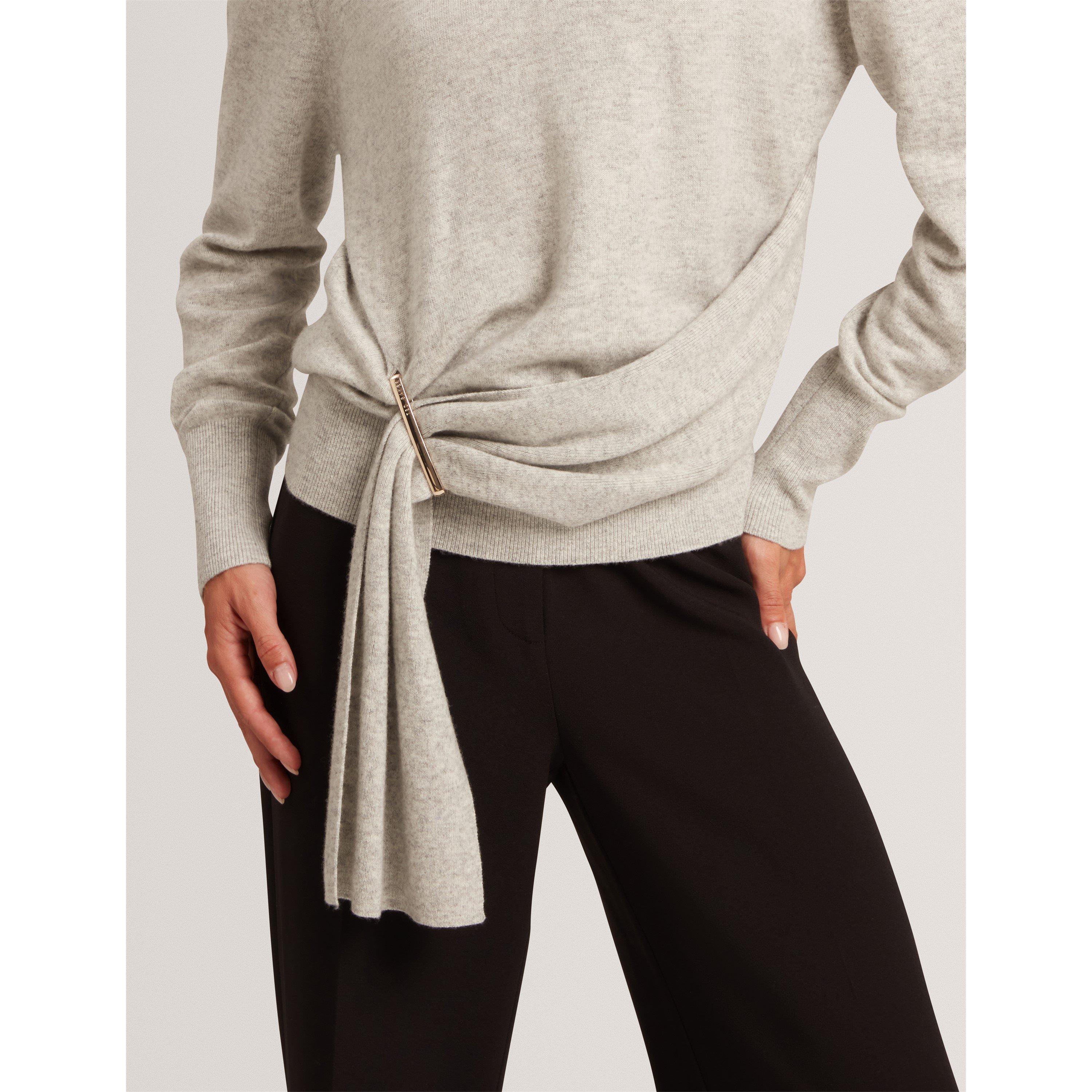 Grijs-Marl - Ted Baker - Ted Drape Jumper Ld64 - 4